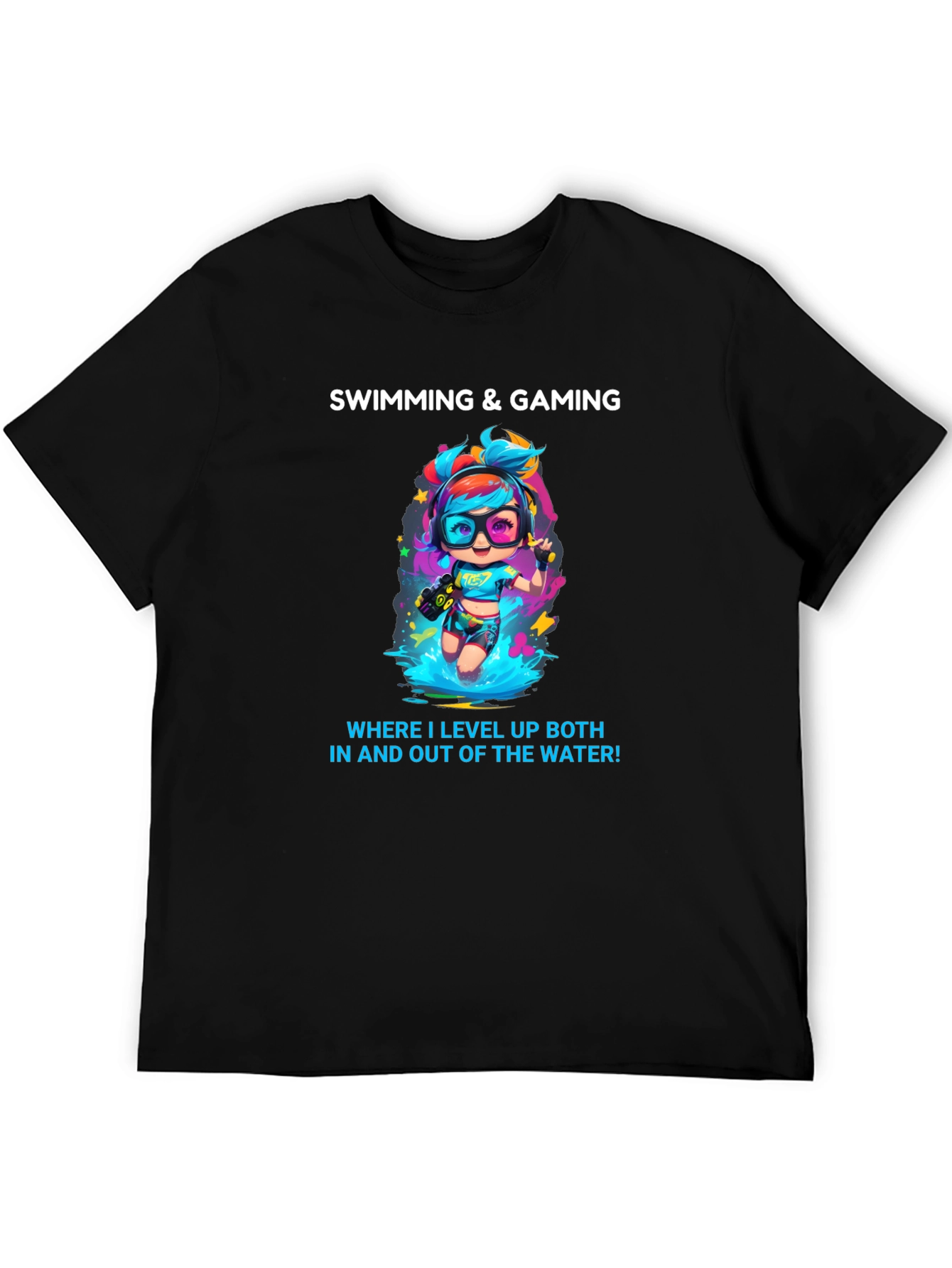 Swimming and Gaming T-Shirt