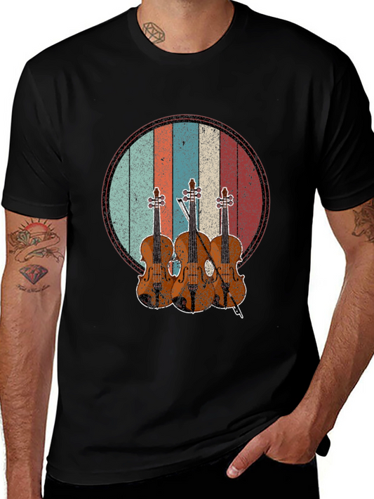 Vintage Violin T-Shirt - Musician Tee
