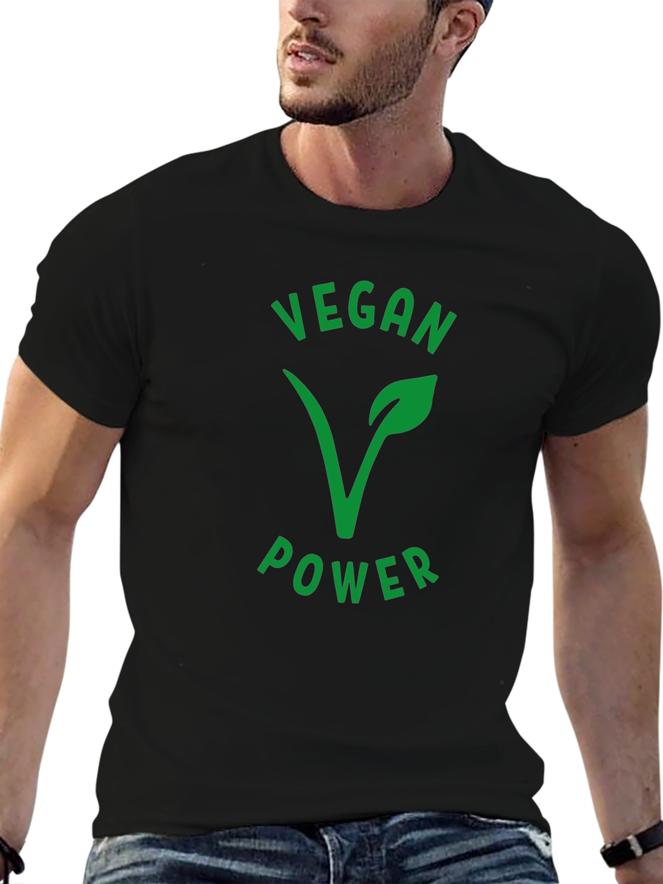 Vegan Power T-Shirt - Black