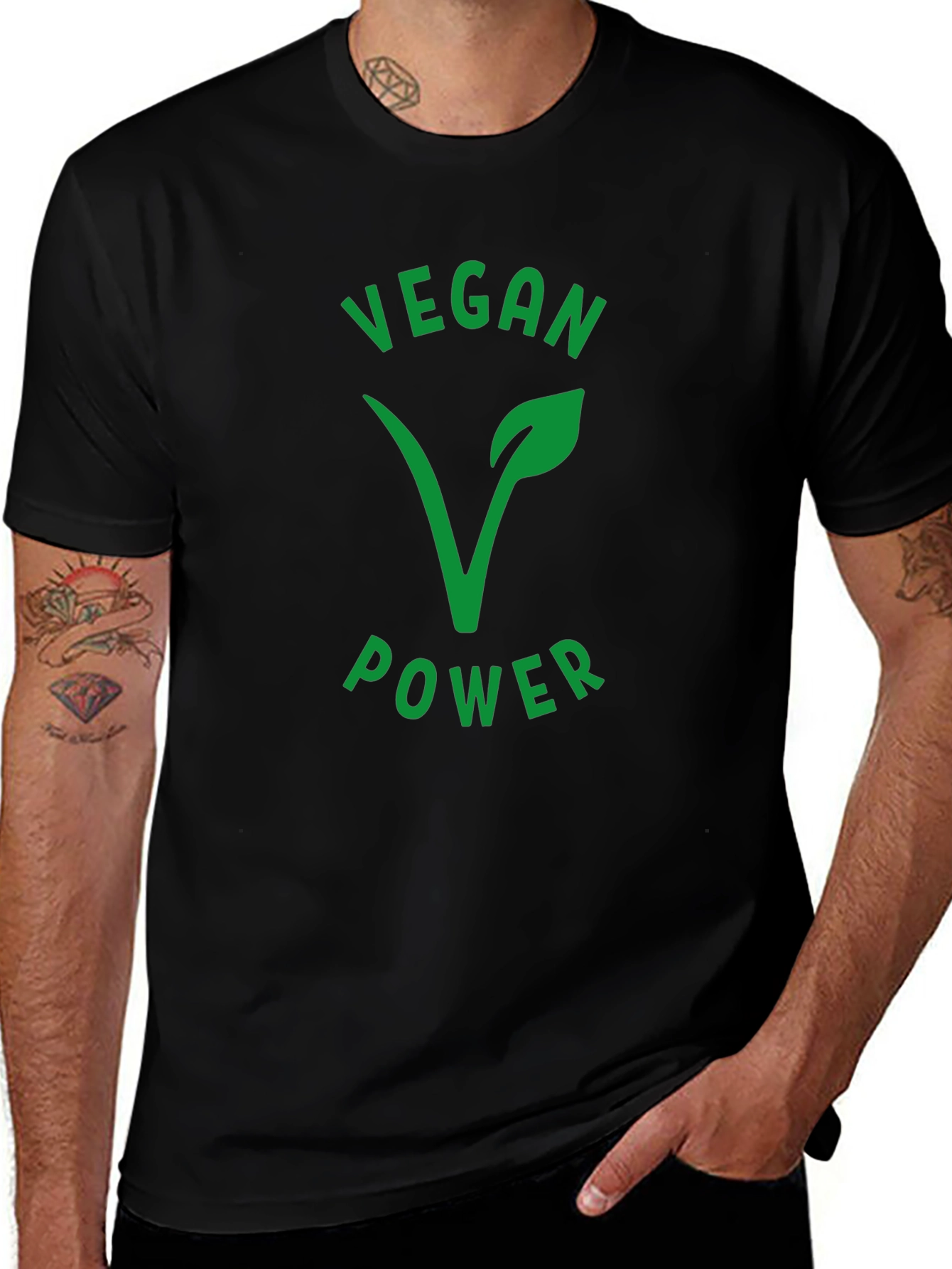 Vegan Power T-Shirt - Black