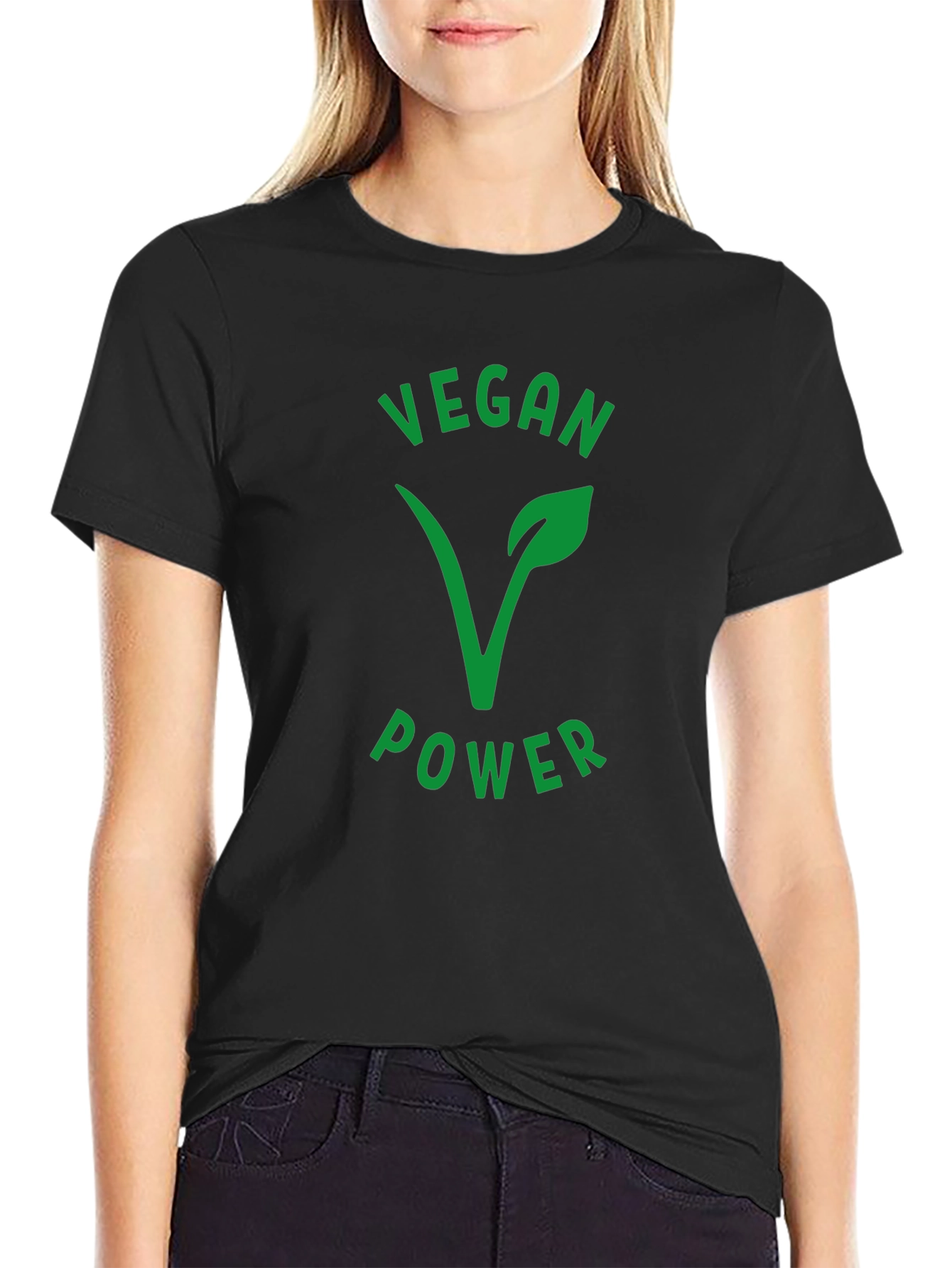 Vegan Power T-Shirt - Black