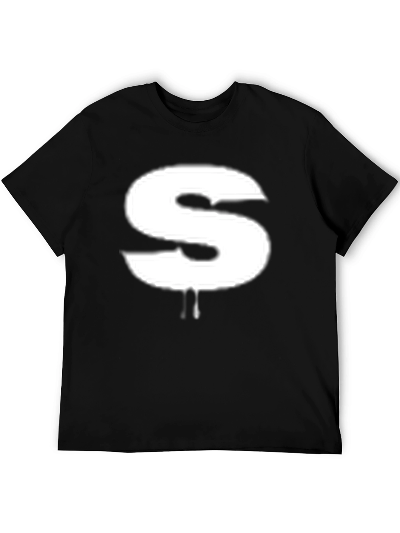 Statement S Graphic Tee - Black