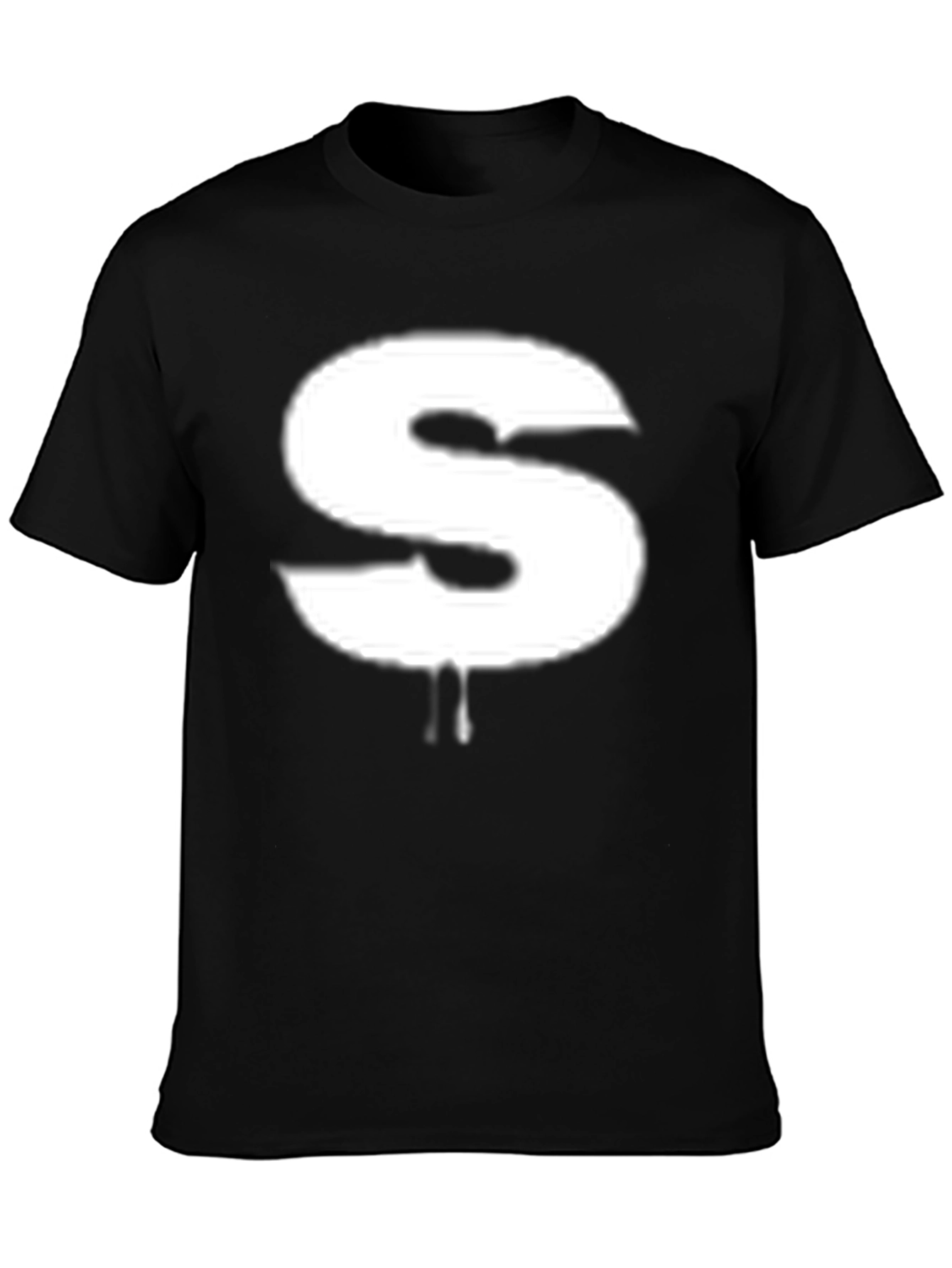 Statement S Graphic Tee - Black