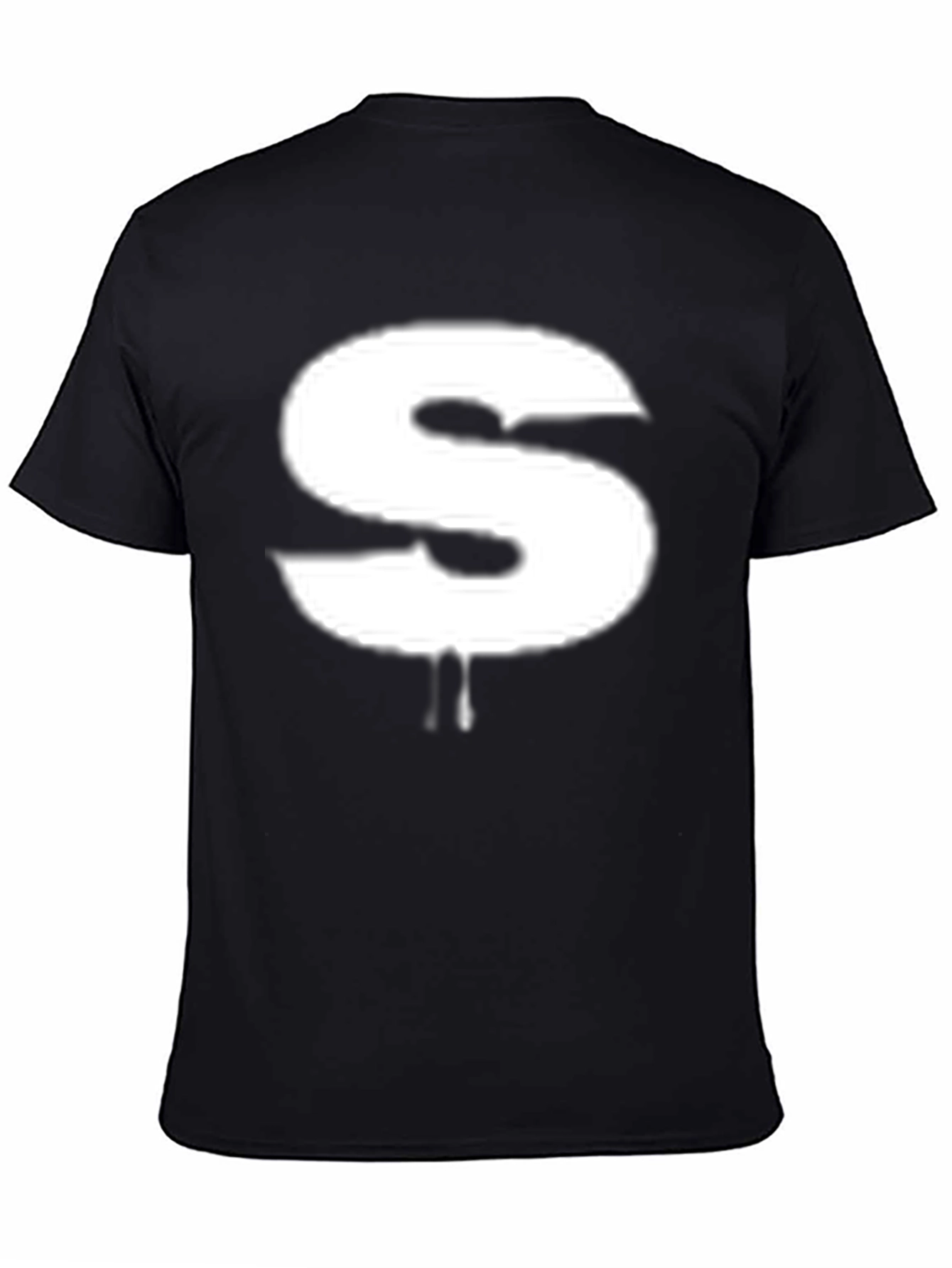 Statement S Graphic Tee - Black