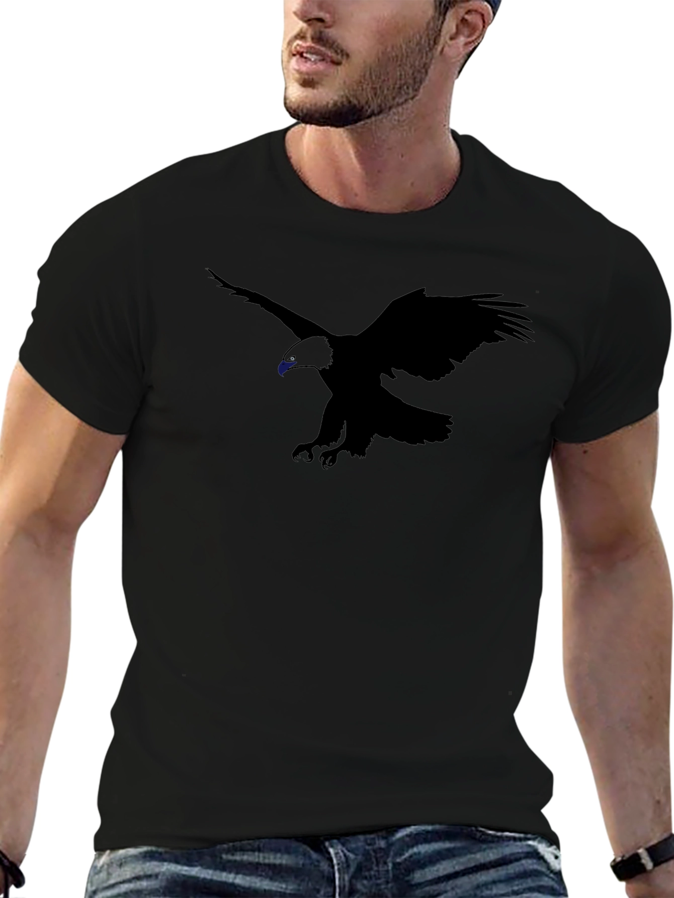 Black Eagle Graphic Tee - Mens Short Sleeve