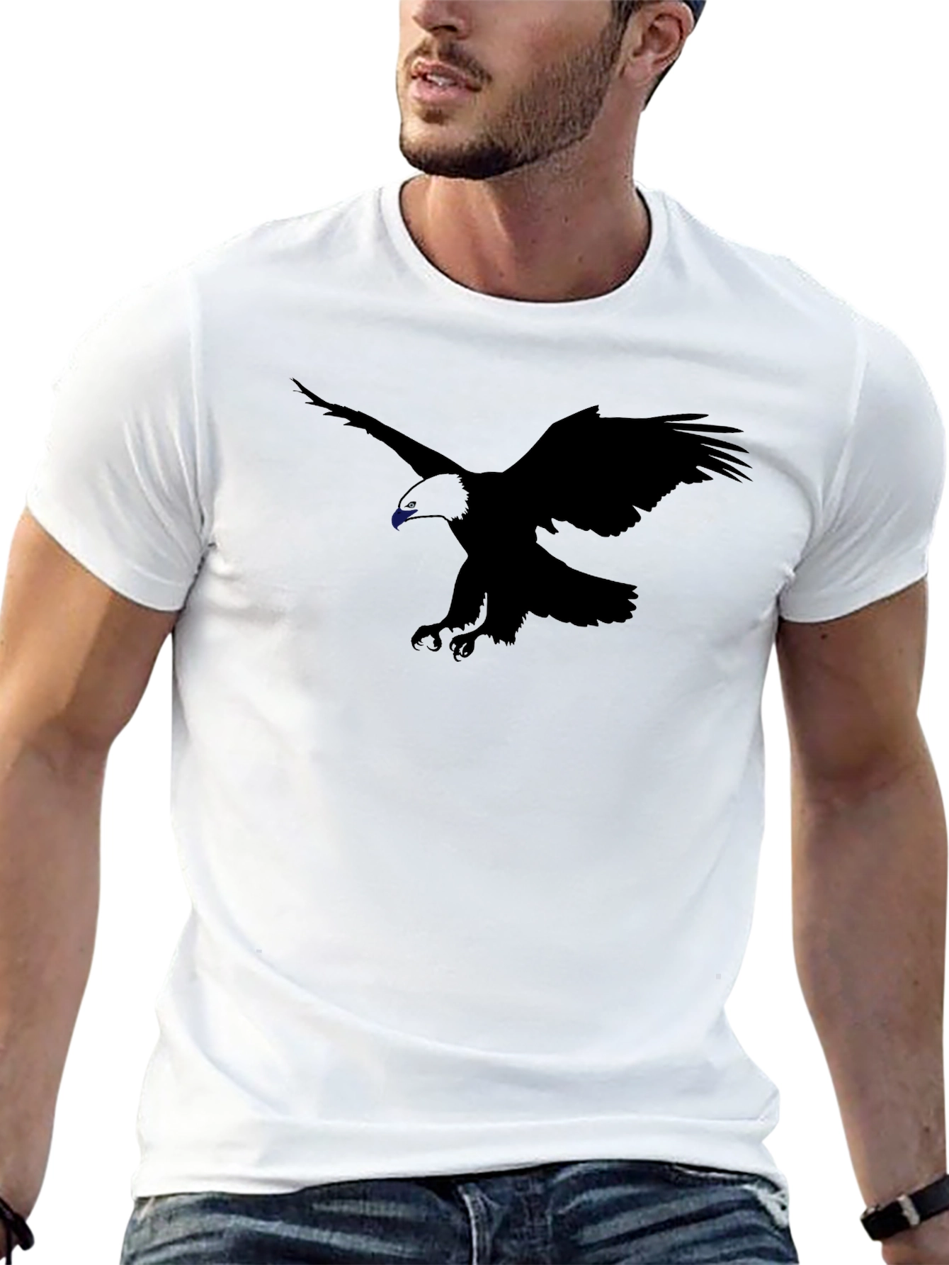 Black Eagle Graphic Tee - Mens Short Sleeve