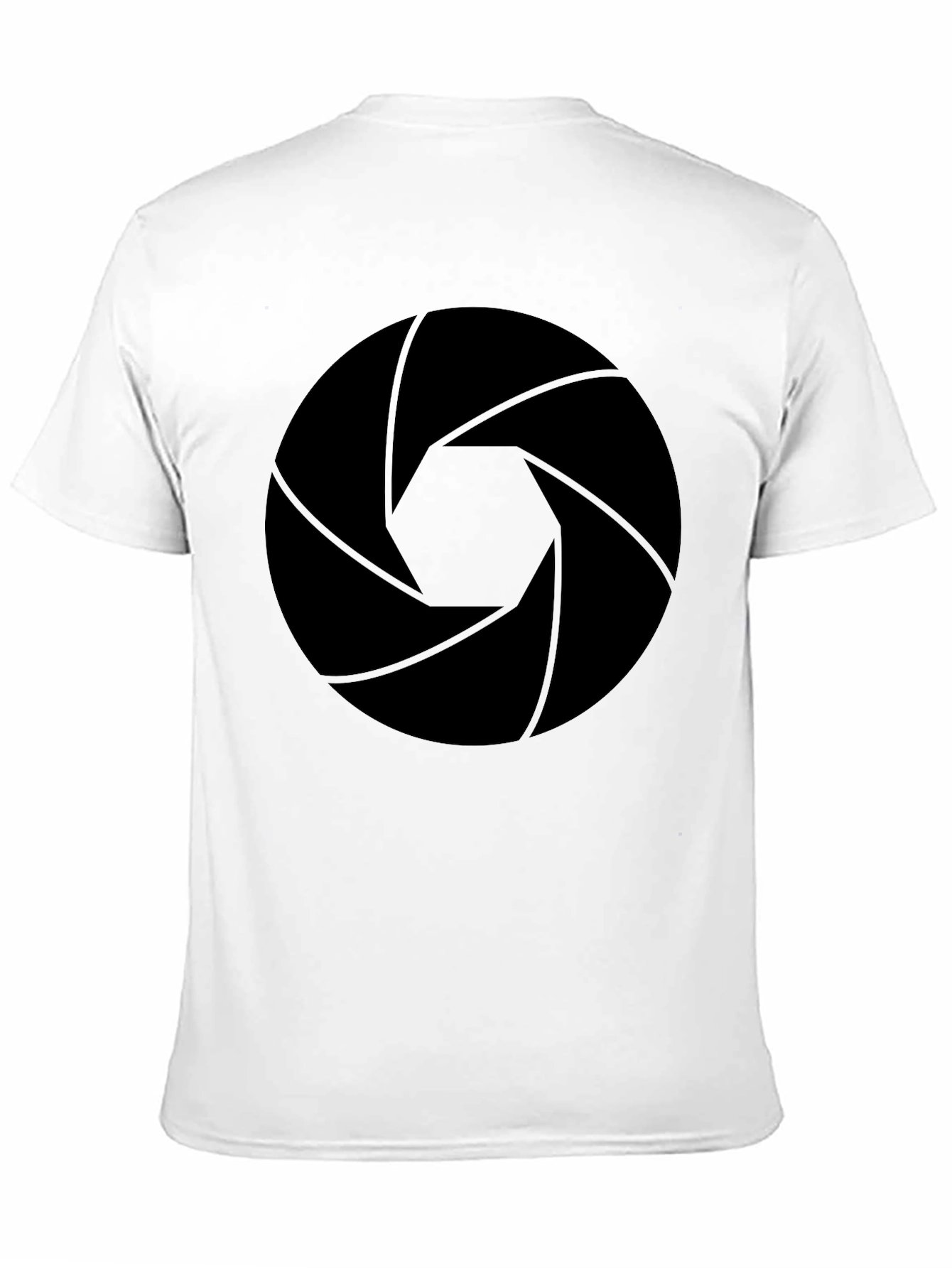 Aperture Lens Graphic Tee - Black Cotton Blend