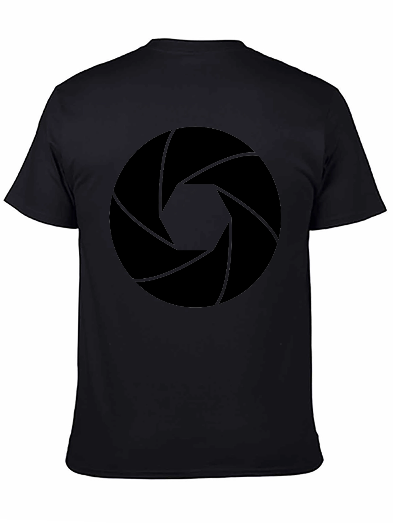 Aperture Lens Graphic Tee - Black Cotton Blend