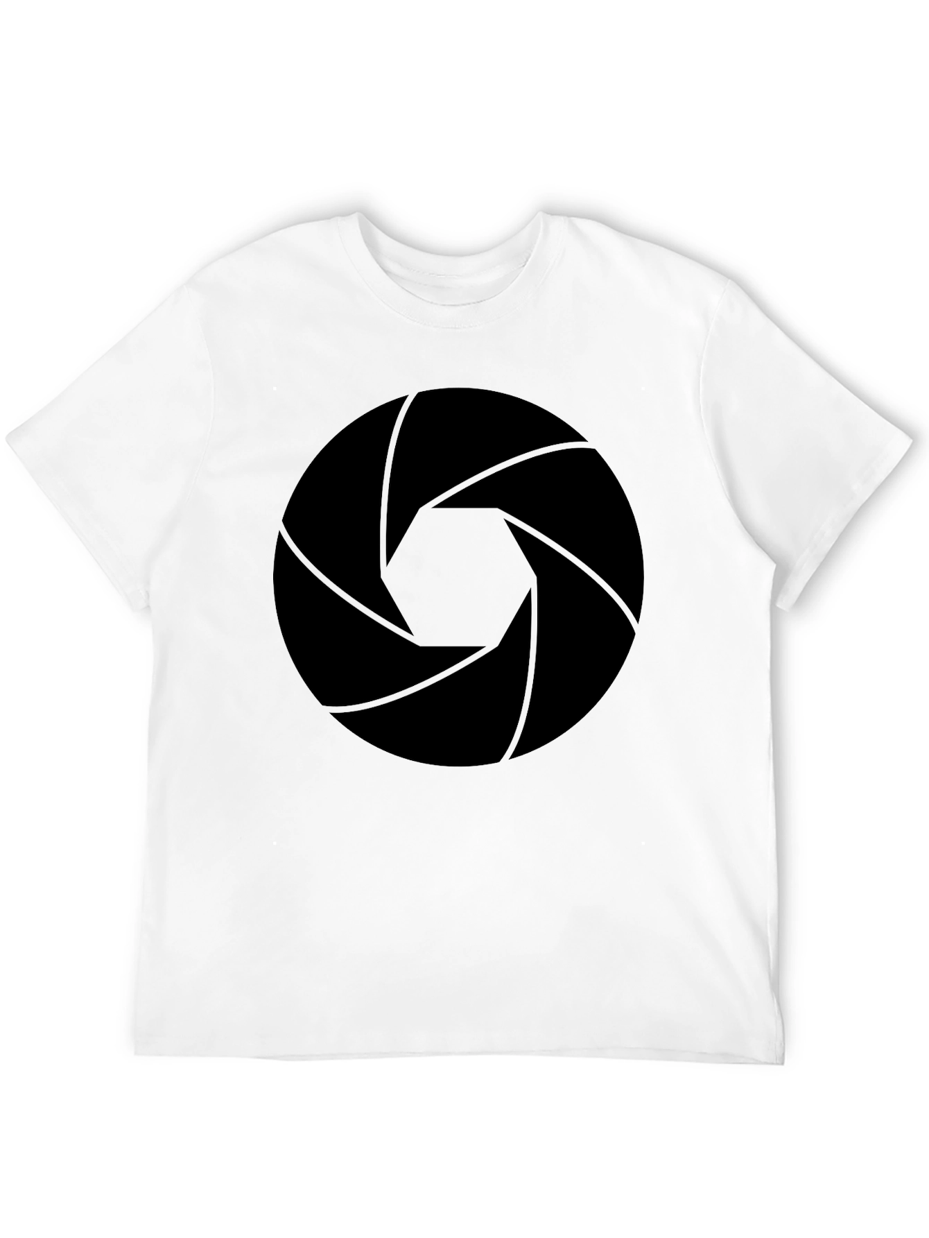 Aperture Lens Graphic Tee - Black Cotton Blend