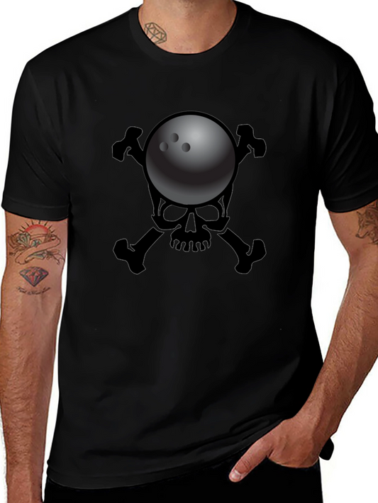 Bowling Skull T-Shirt - Strike Death Design