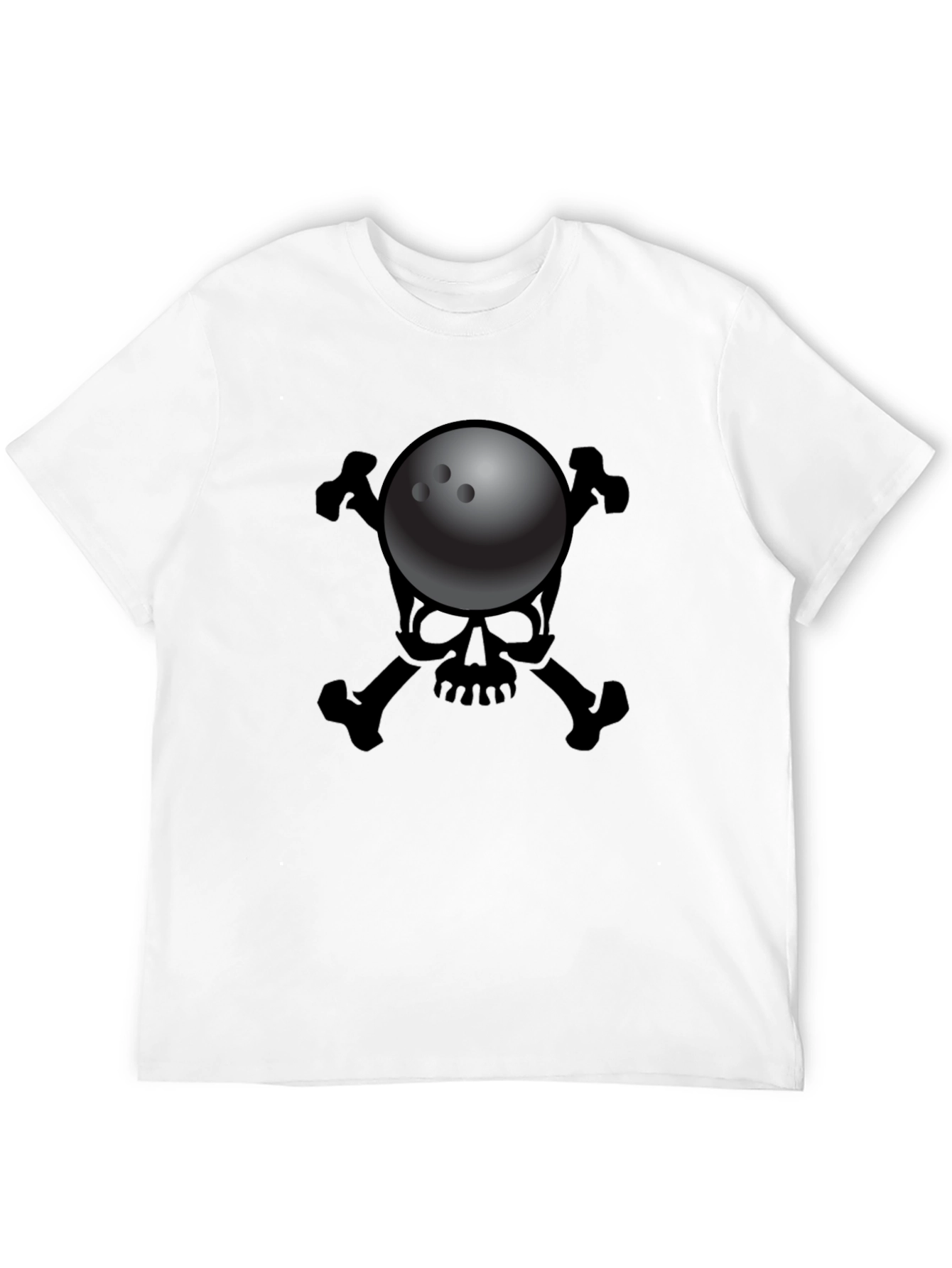 Bowling Skull T-Shirt - Strike Death Design