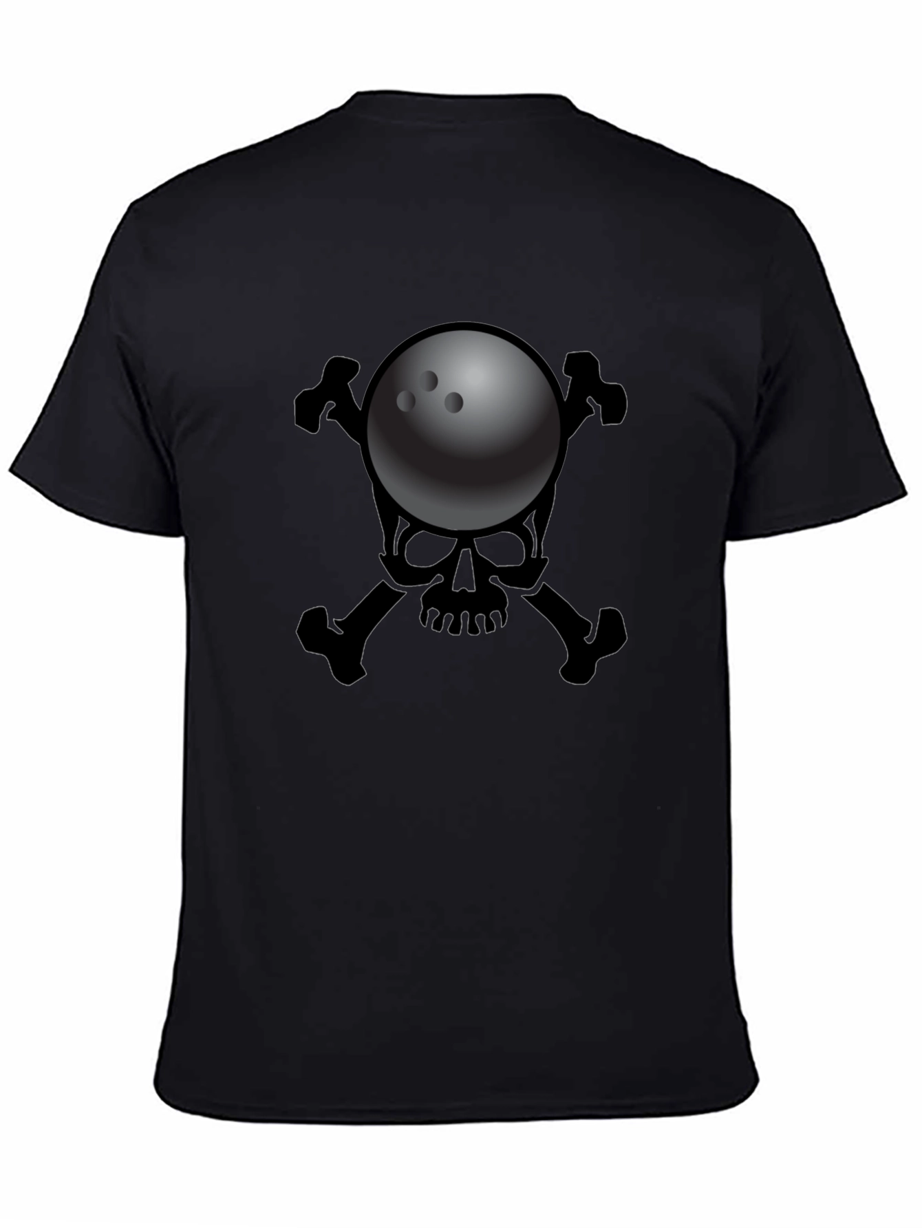 Bowling Skull T-Shirt - Strike Death Design