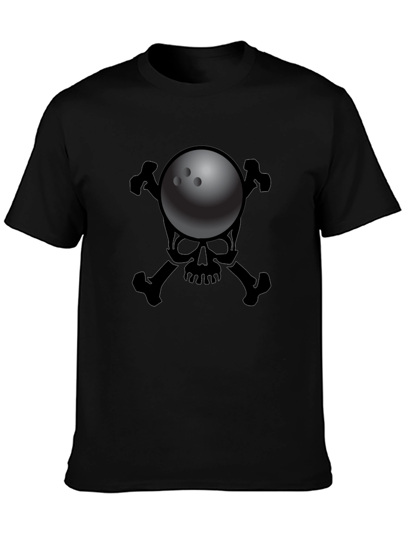 Bowling Skull T-Shirt - Strike Death Design