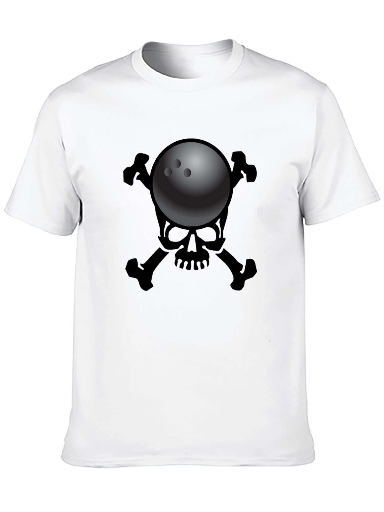 Bowling Skull T-Shirt - Strike Death Design