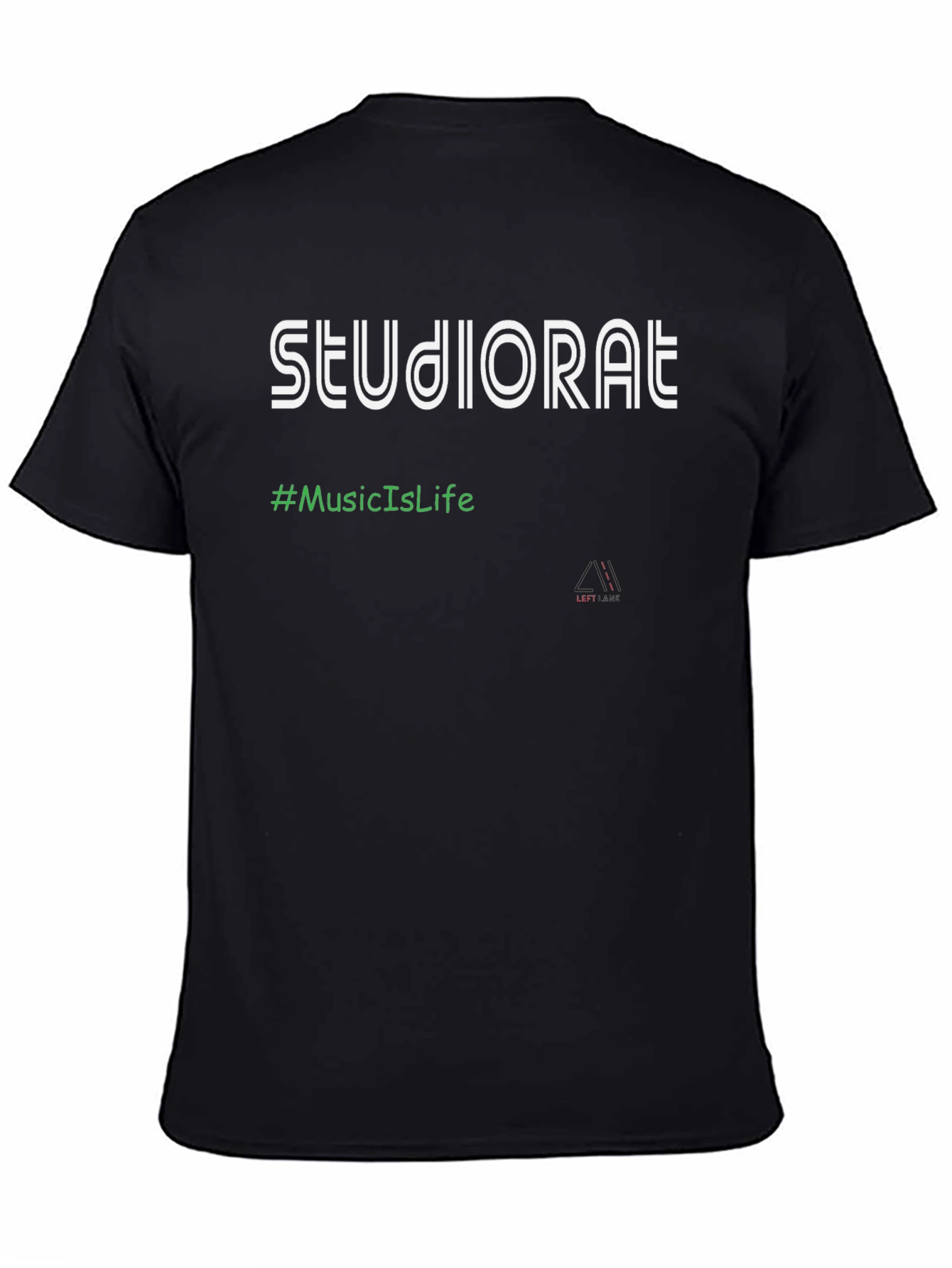 Studiorat #MusicIsLife Graphic T-Shirt - Black
