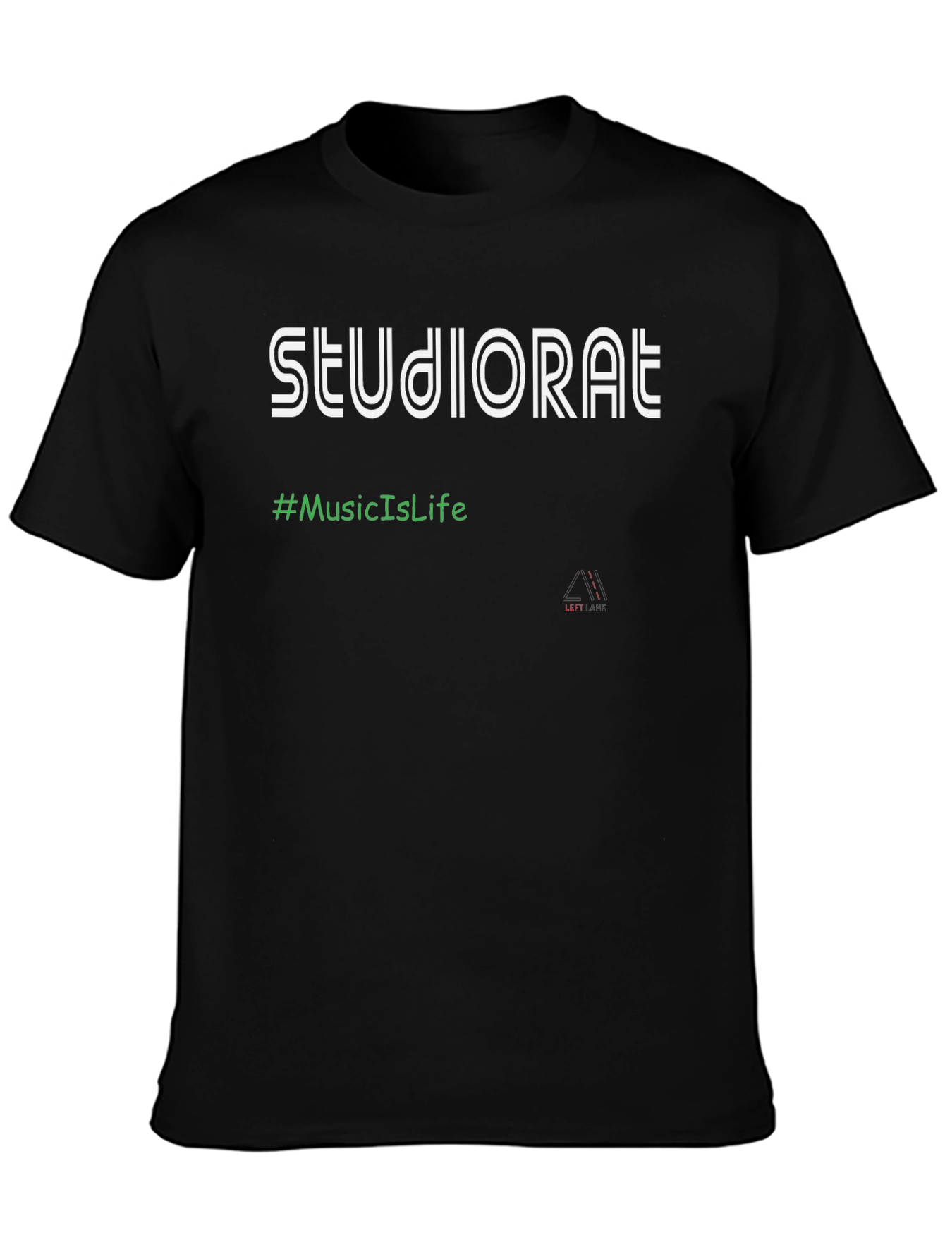Studiorat #MusicIsLife Graphic T-Shirt - Black