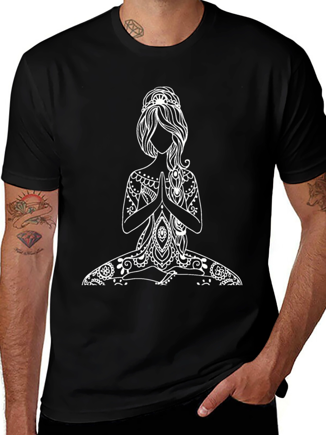 Yoga Girl Graphic Tee - Black