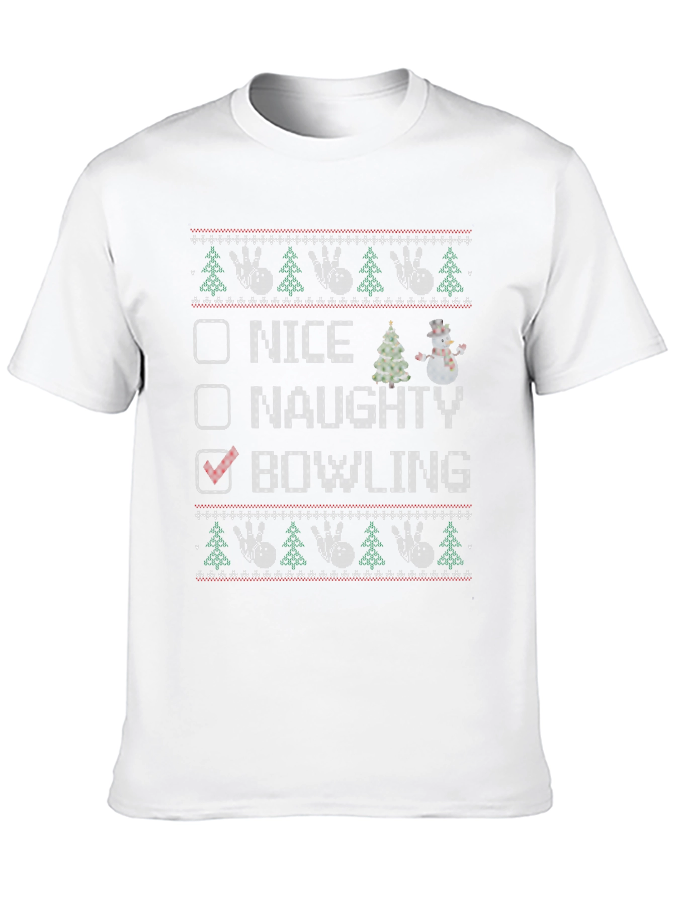 Bowling Ugly Christmas Sweater T-Shirt