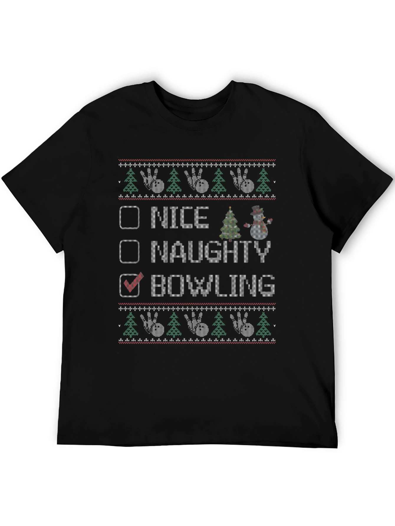 Bowling Ugly Christmas Sweater T-Shirt
