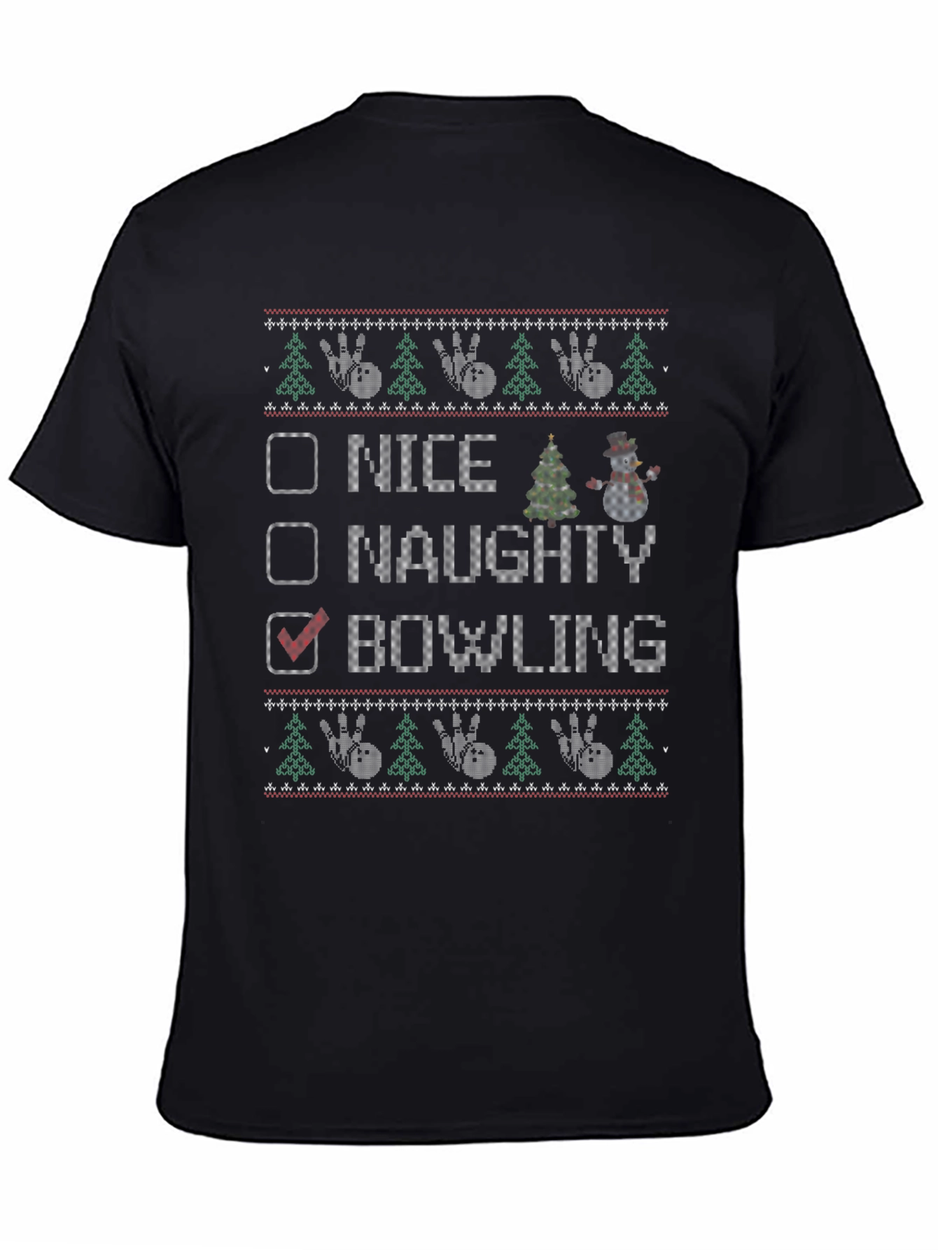 Bowling Ugly Christmas Sweater T-Shirt