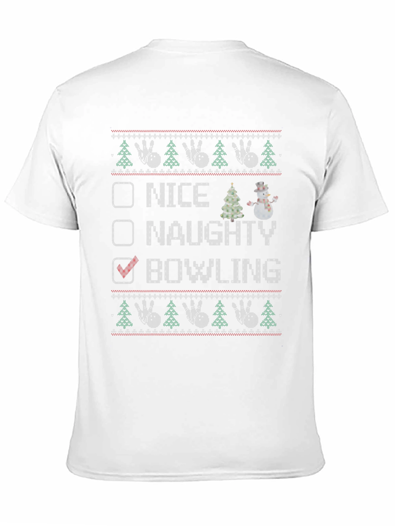 Bowling Ugly Christmas Sweater T-Shirt