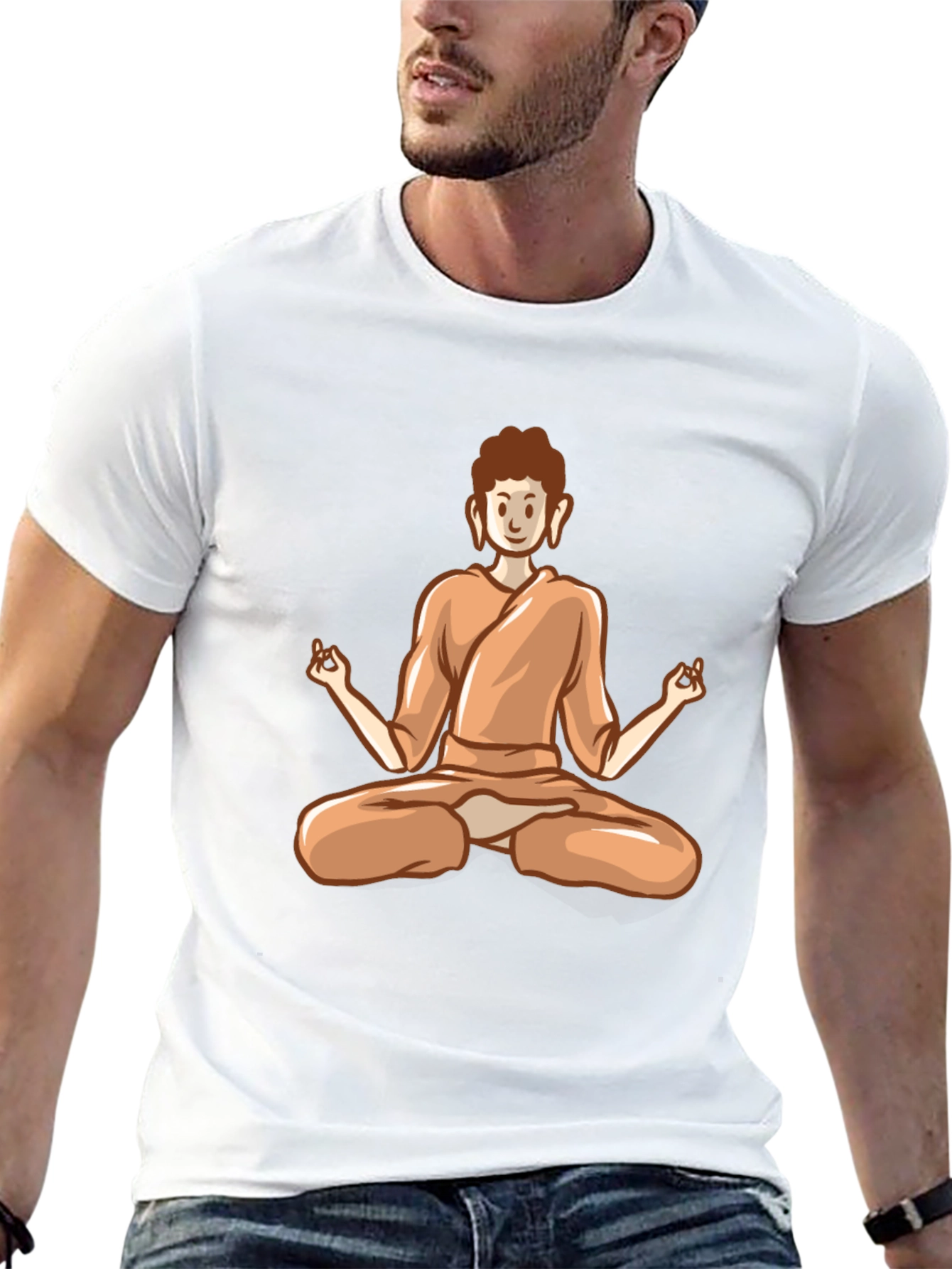 Buddha Meditation Graphic T-Shirt - Spiritual Zen Style