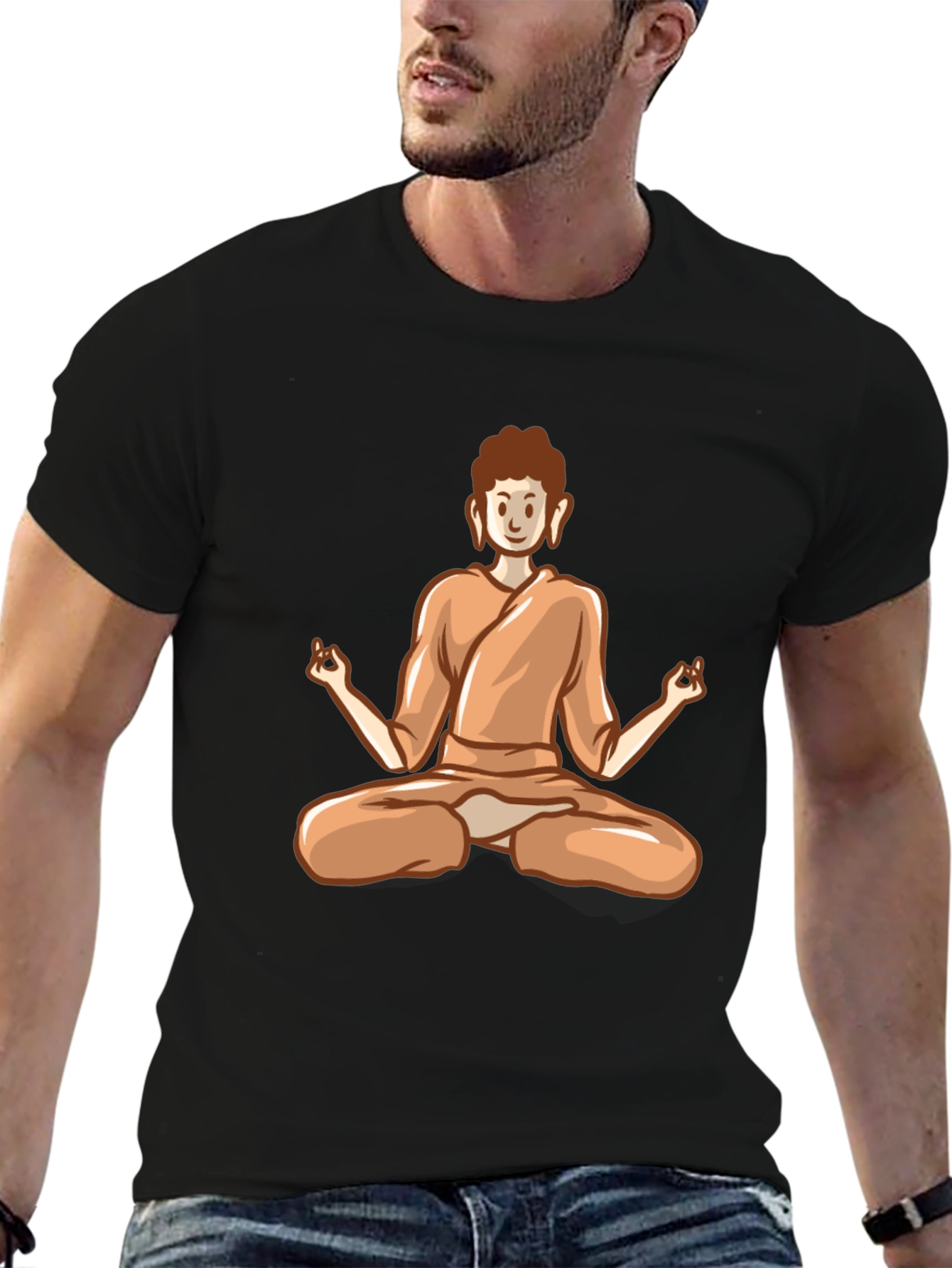 Buddha Meditation Graphic T-Shirt - Spiritual Zen Style