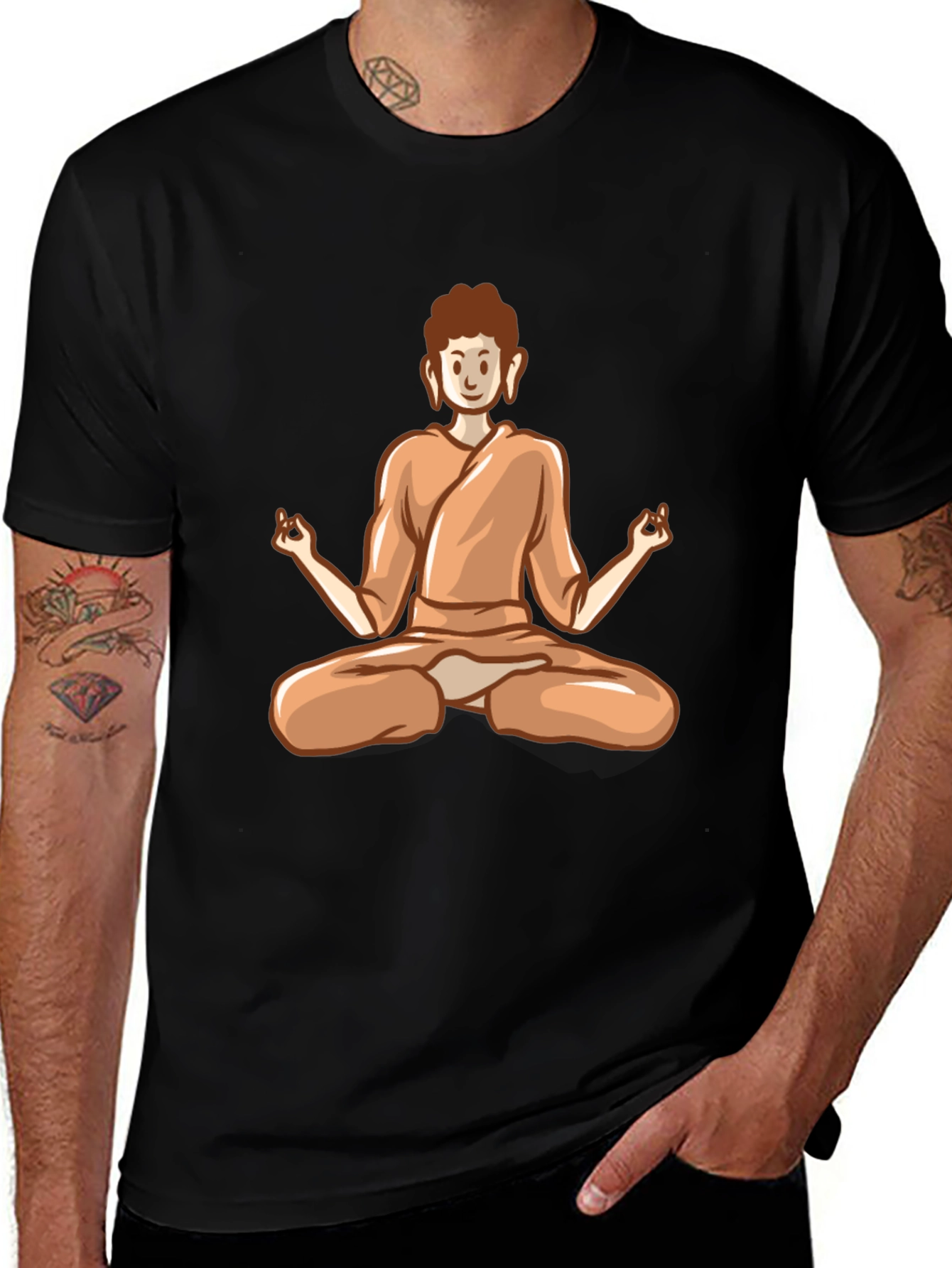Buddha Meditation Graphic T-Shirt - Spiritual Zen Style