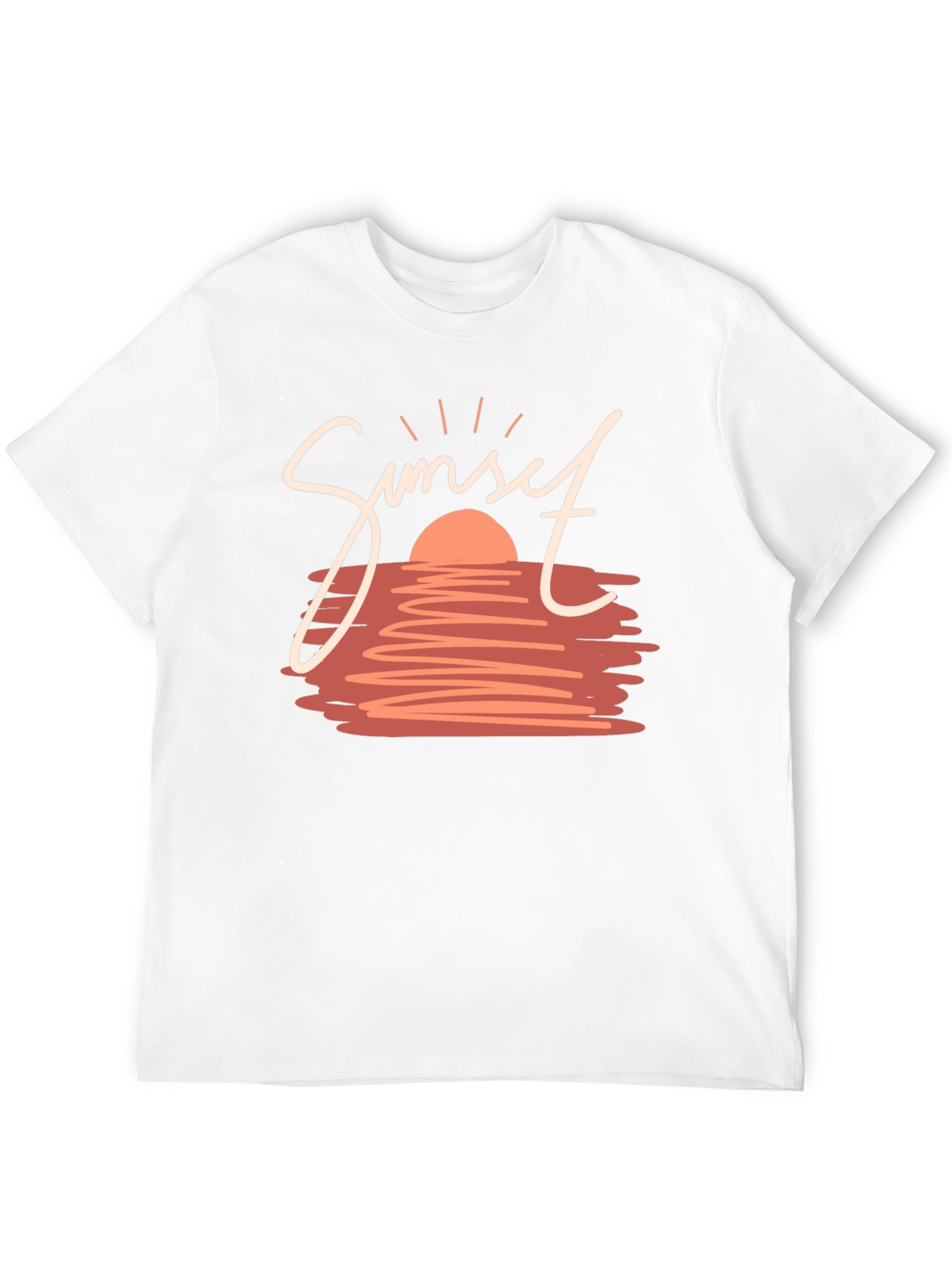 Sunset Graphic Tee - Stylish Black T-Shirt