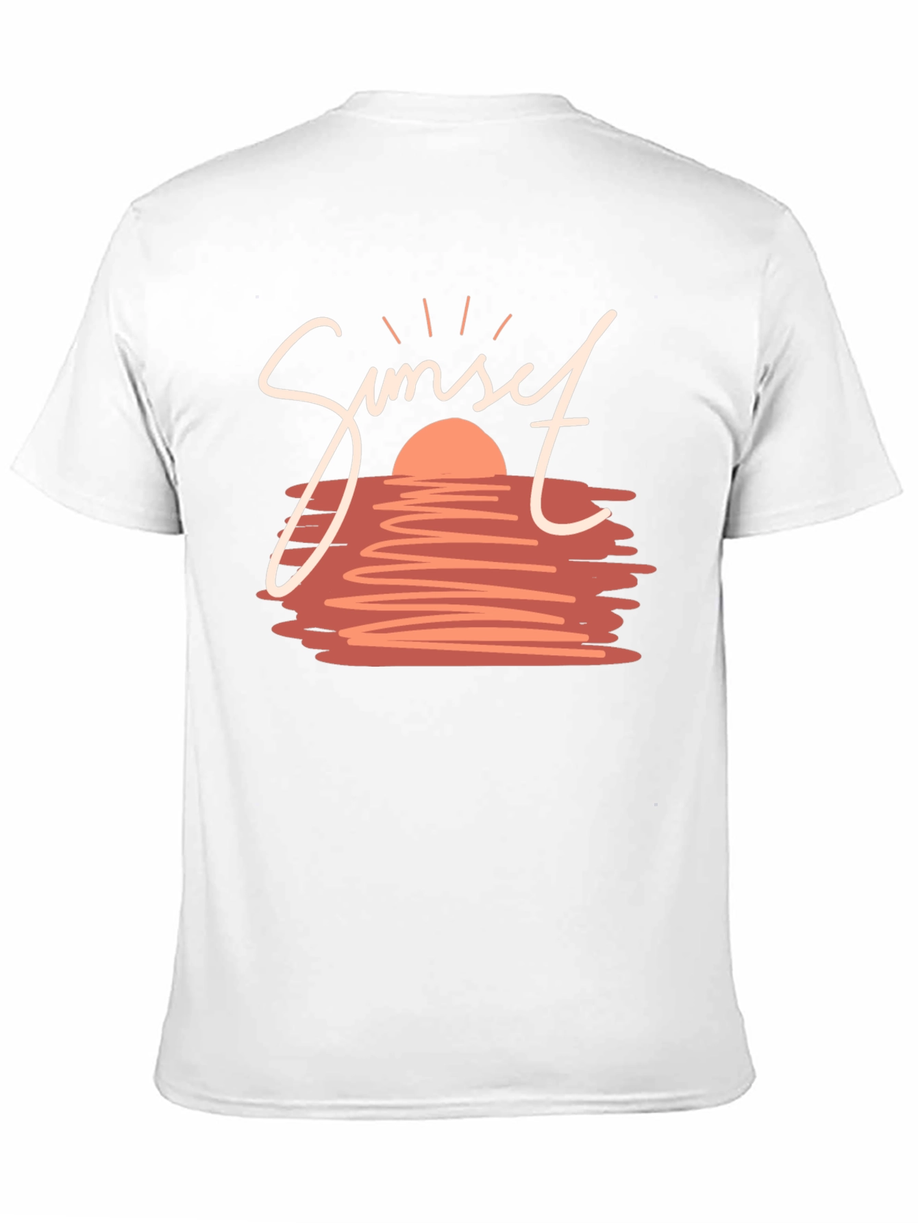 Sunset Graphic Tee - Stylish Black T-Shirt