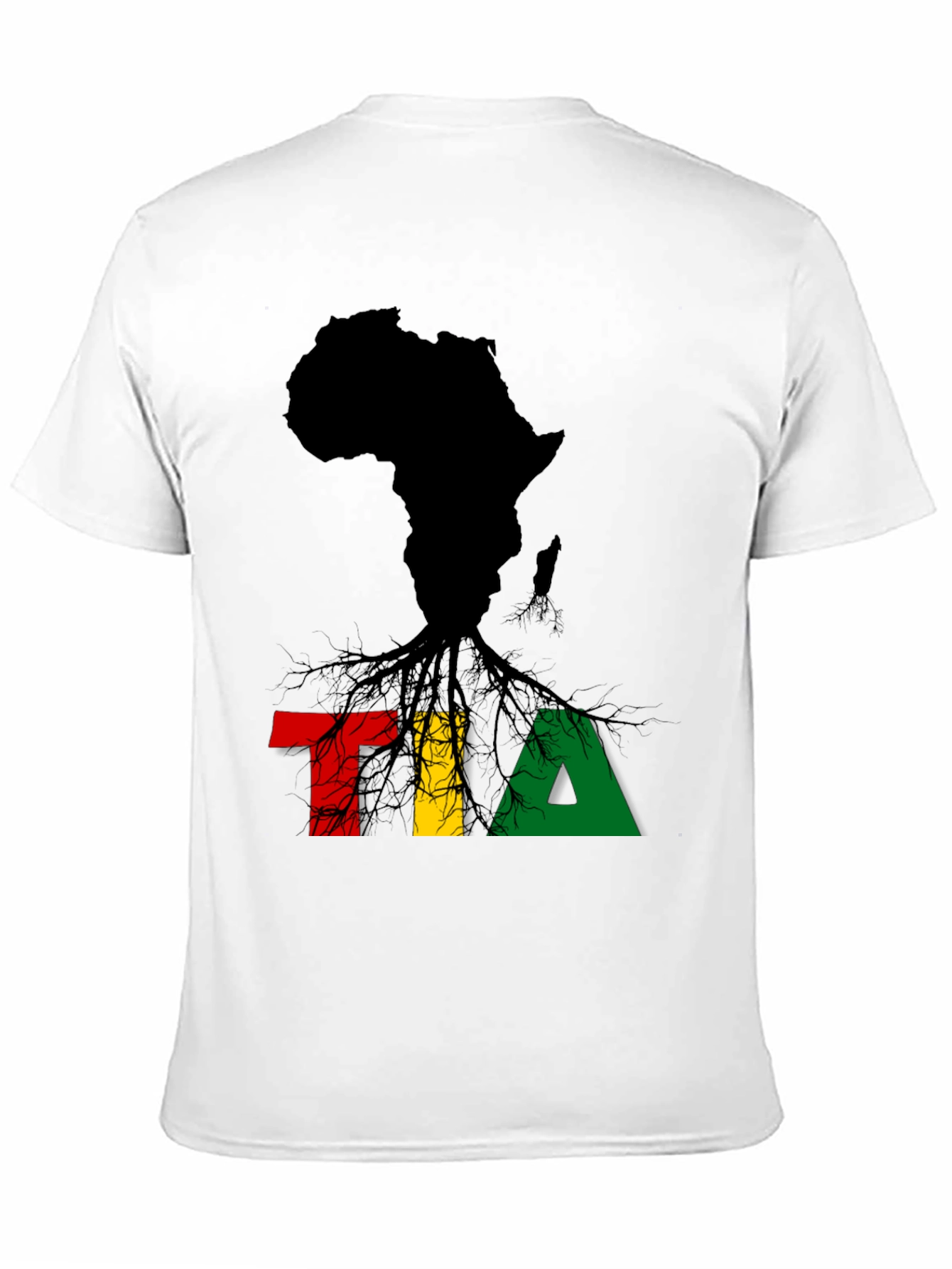 Africa Map TIA T-Shirt - Black Pride Tee