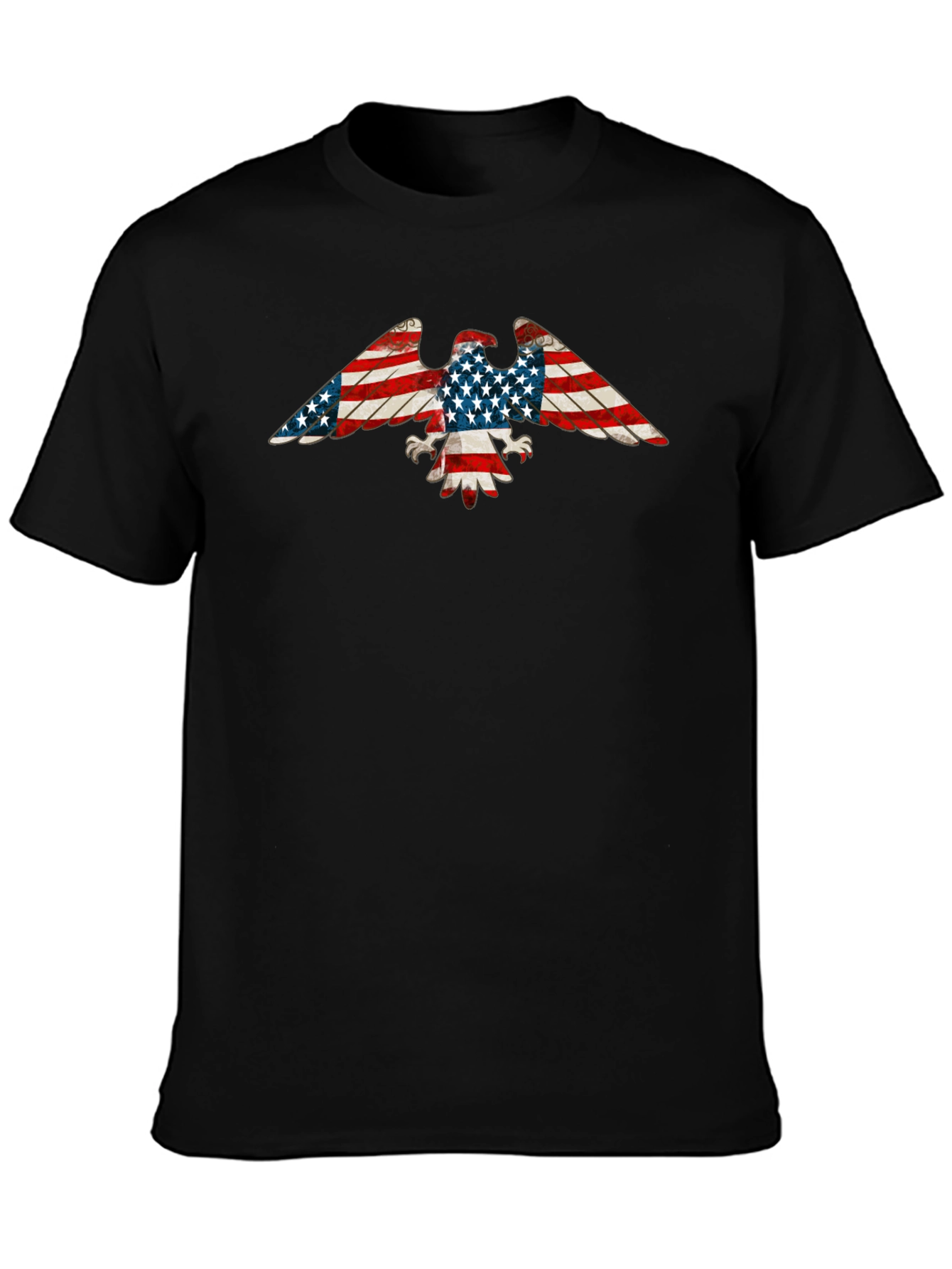 American Flag Eagle Graphic T-Shirt