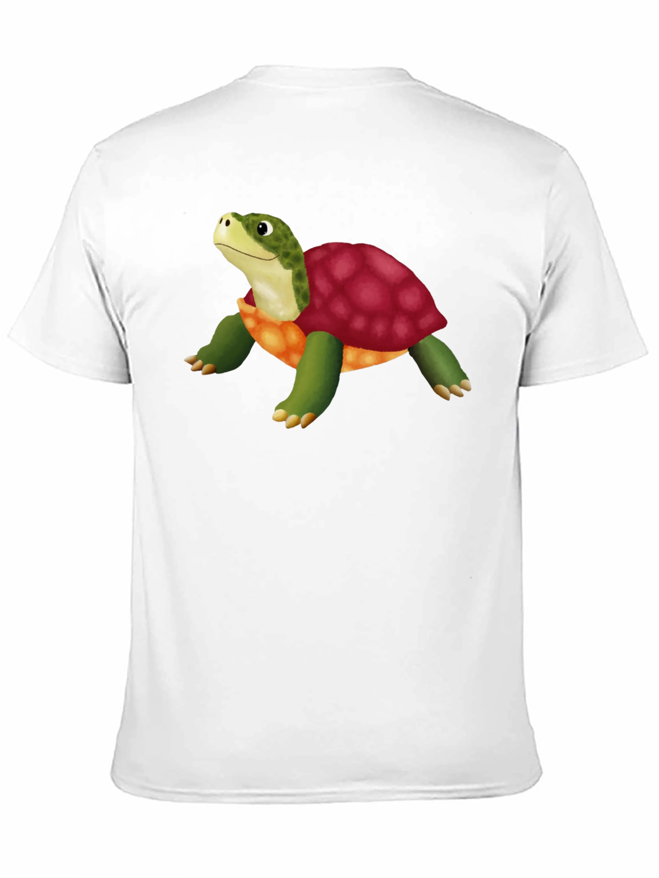Cartoon Turtle Graphic T-Shirt - Stylish Black Tee