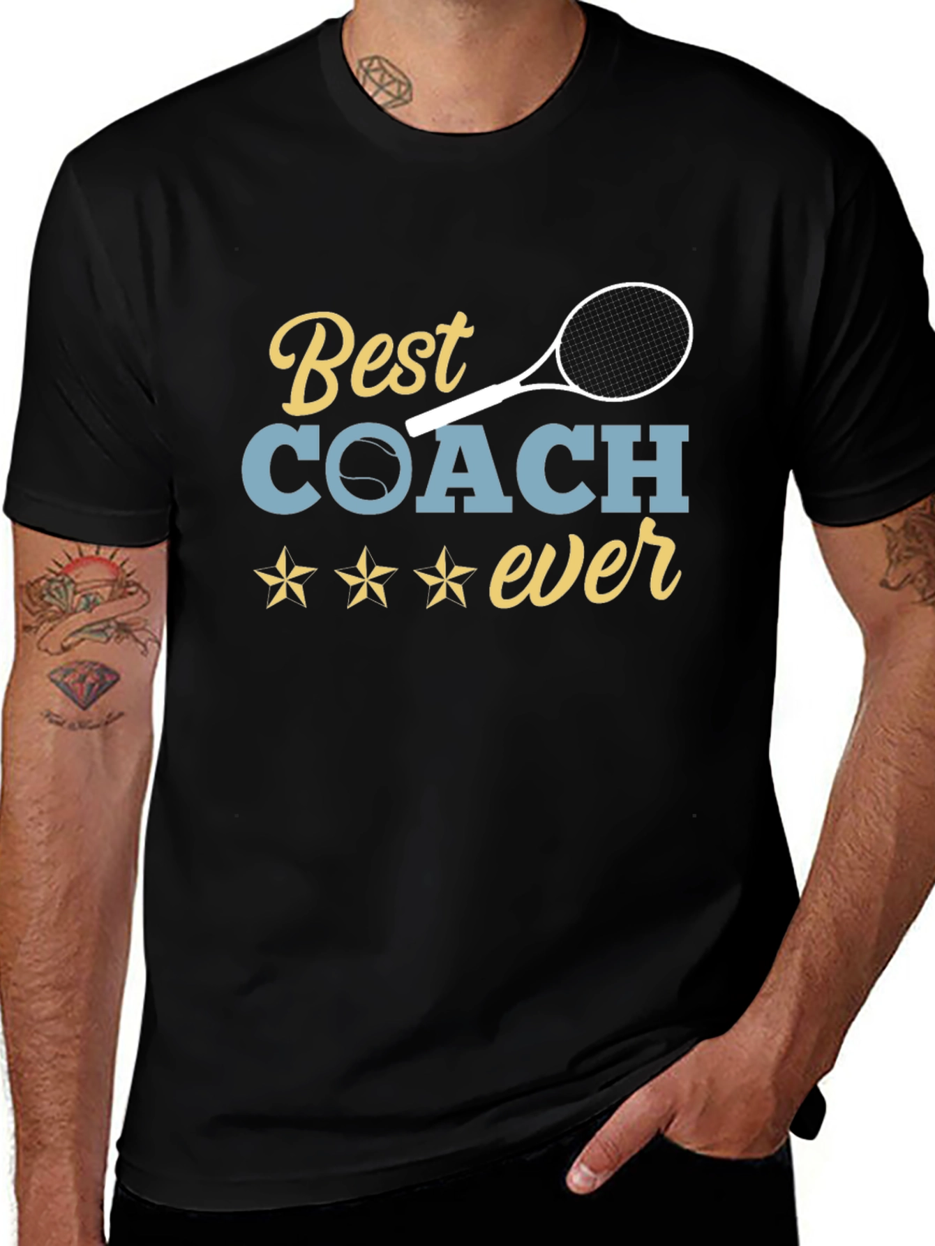 Best Coach Ever Tennis T-Shirt