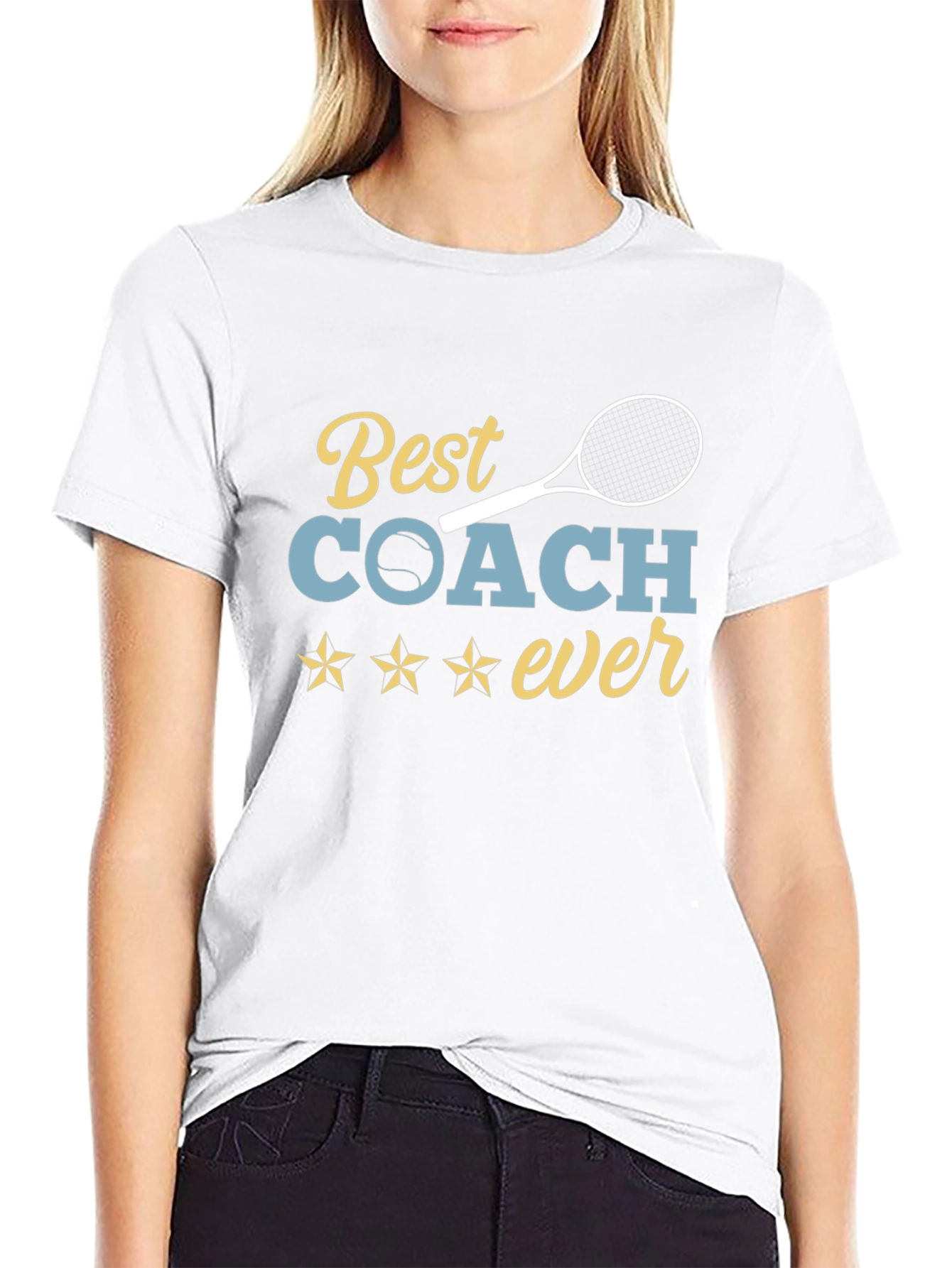 Best Coach Ever Tennis T-Shirt