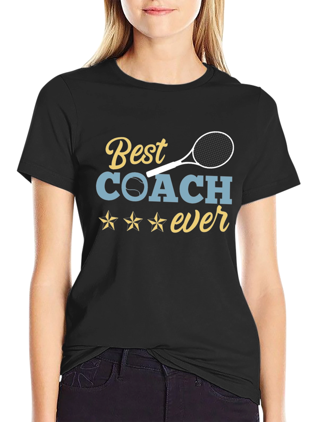 Best Coach Ever Tennis T-Shirt
