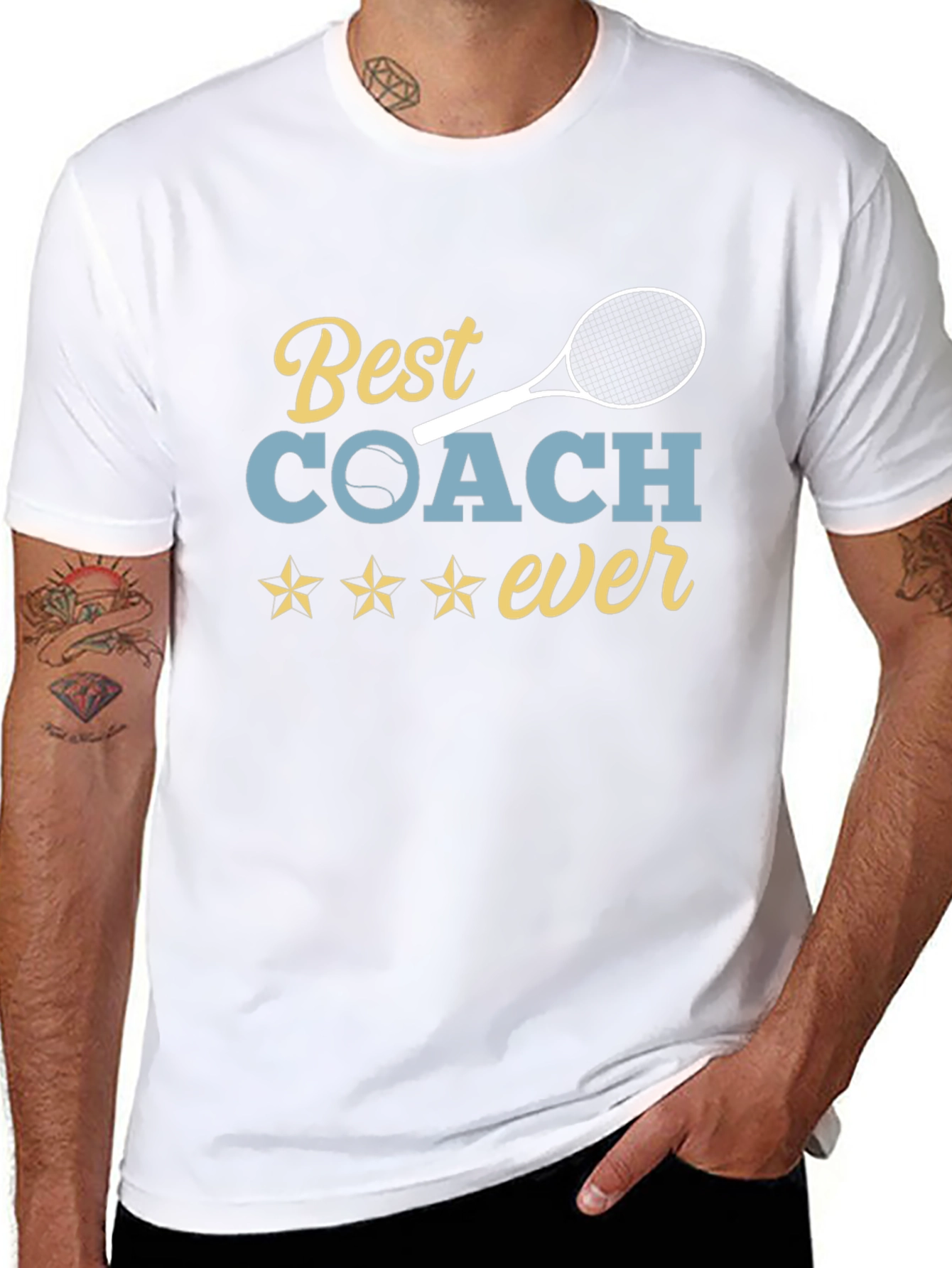 Best Coach Ever Tennis T-Shirt