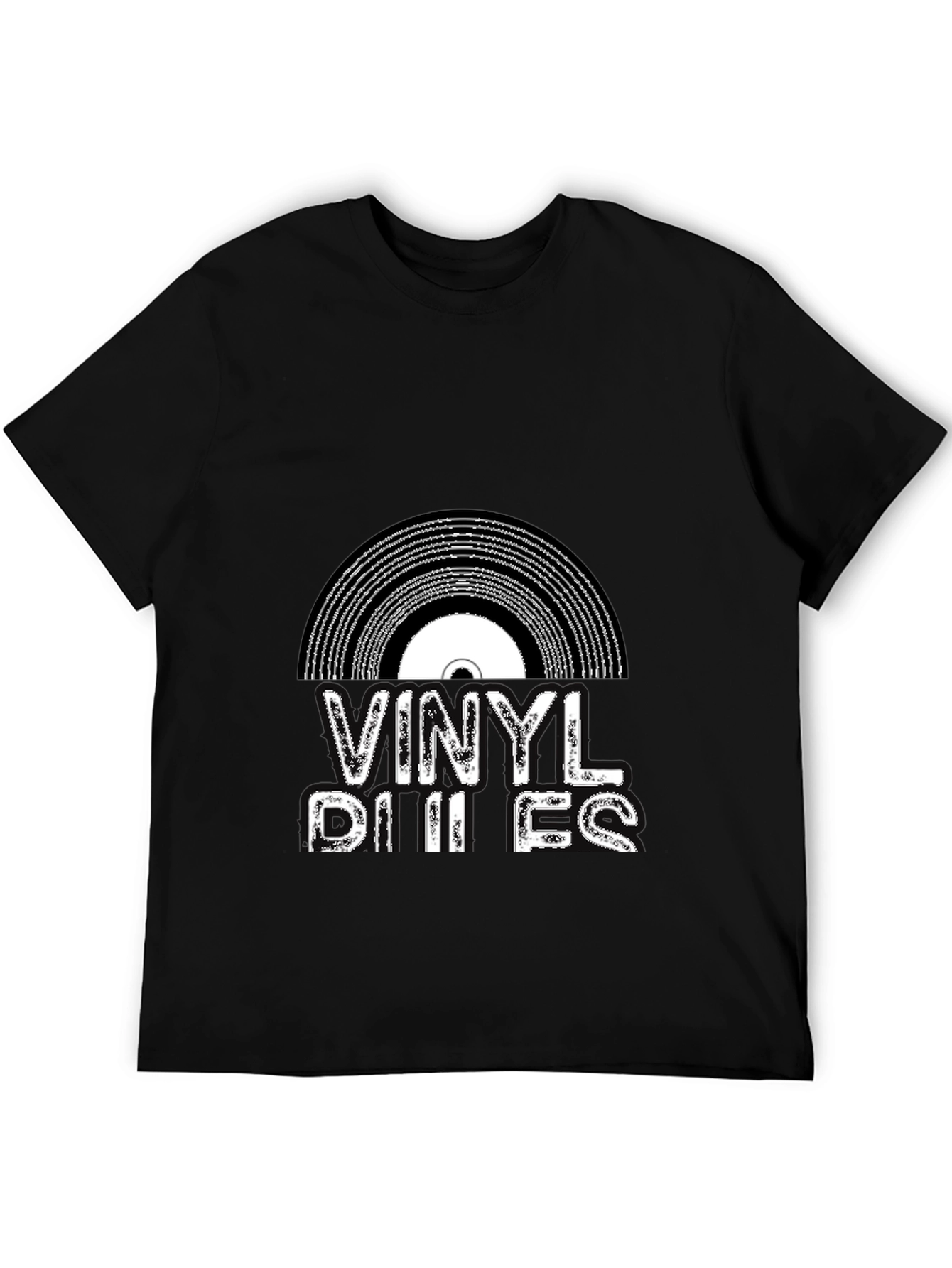 Vinyl Rules Black Graphic Tee