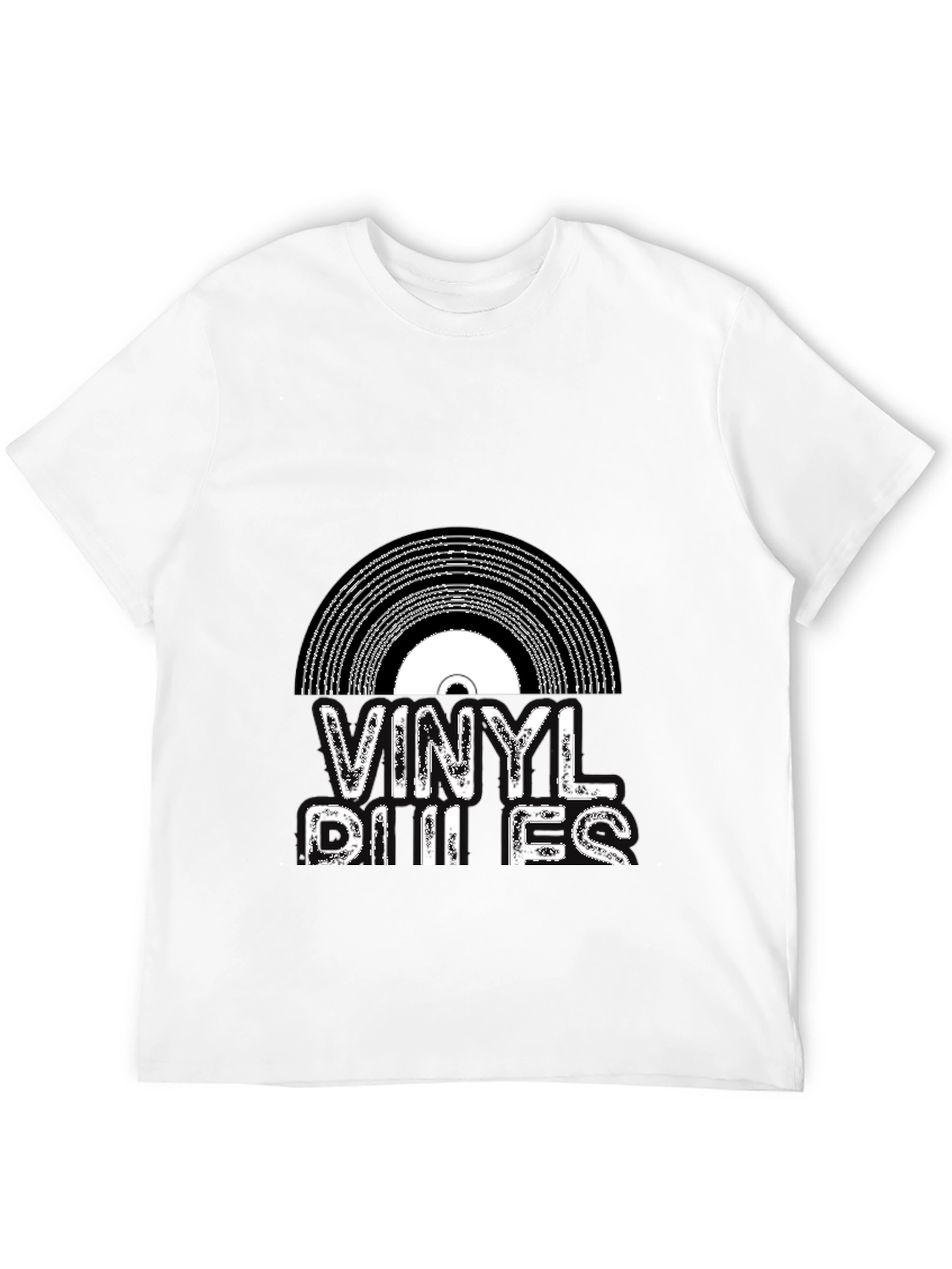 Vinyl Rules Black Graphic Tee