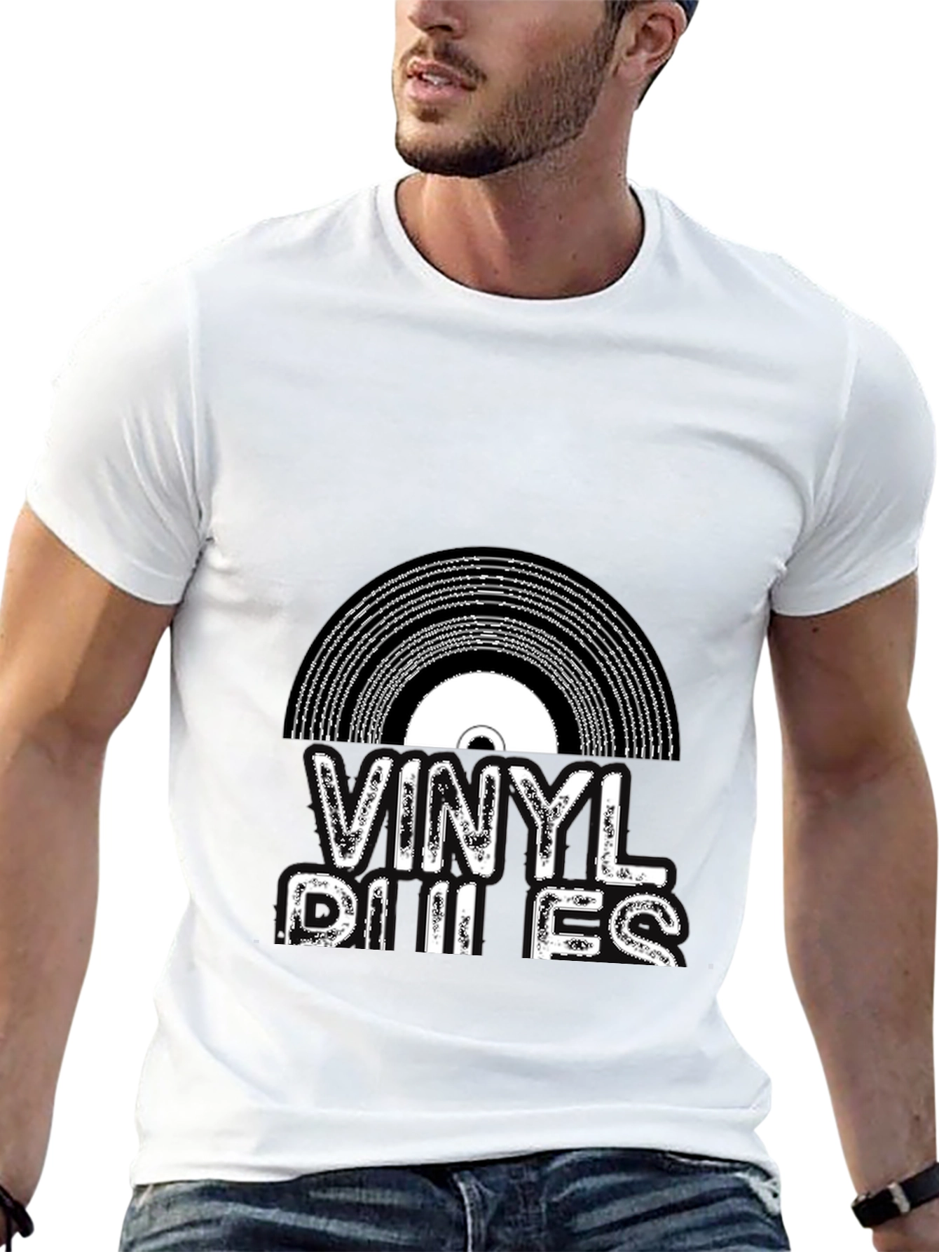 Vinyl Rules Black Graphic Tee