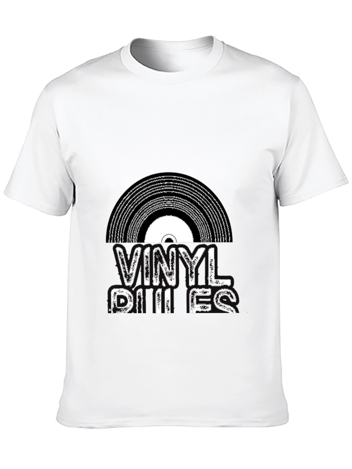 Vinyl Rules Black Graphic Tee