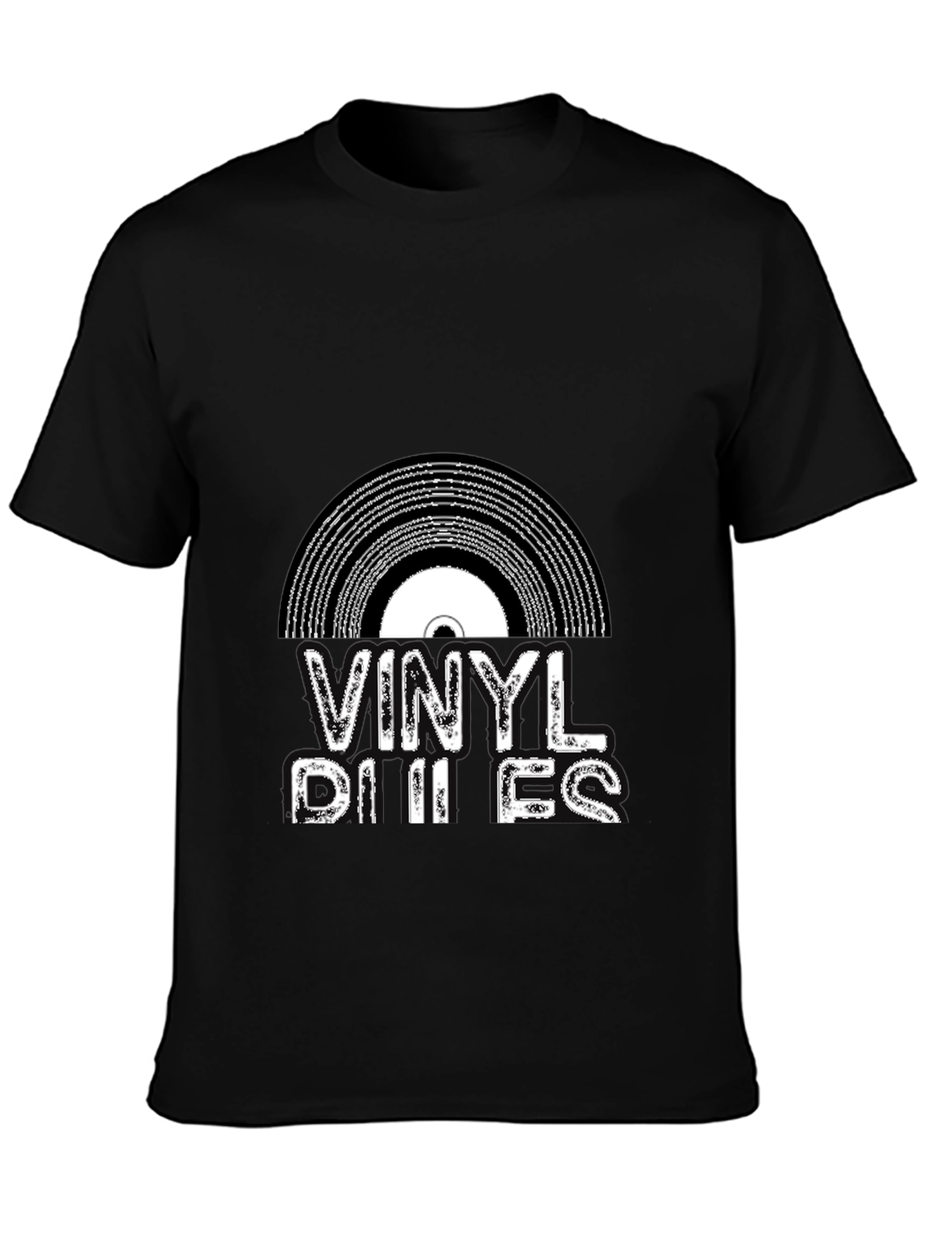 Vinyl Rules Black Graphic Tee