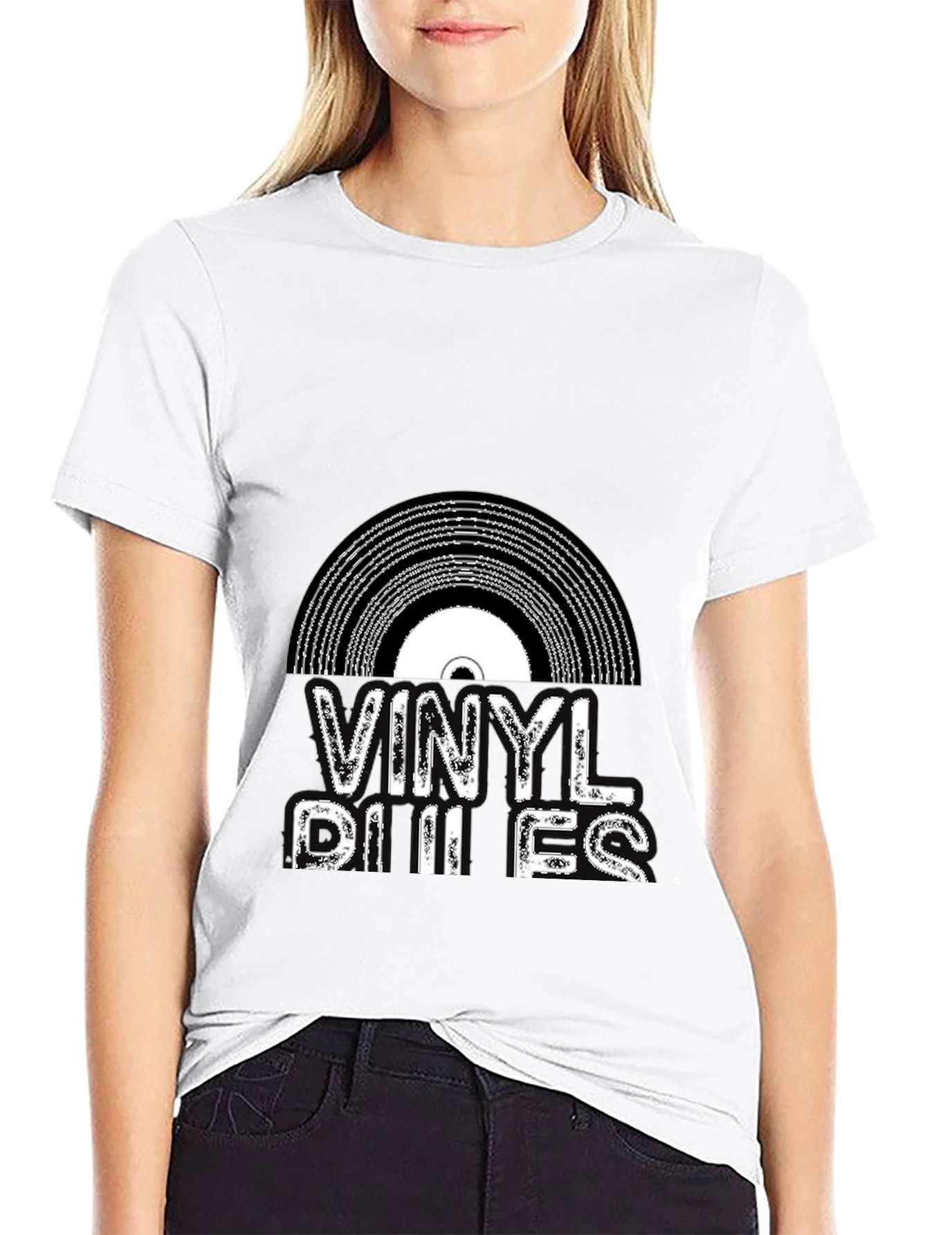 Vinyl Rules Black Graphic Tee