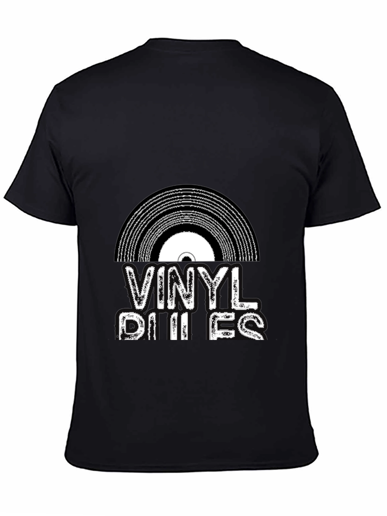 Vinyl Rules Black Graphic Tee