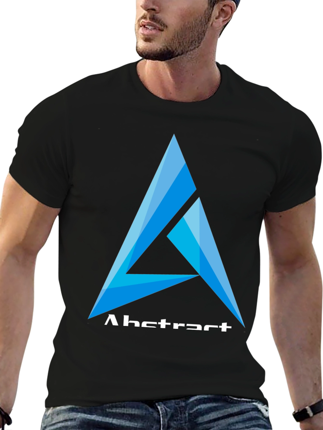 Abstract Logo Black T-Shirt