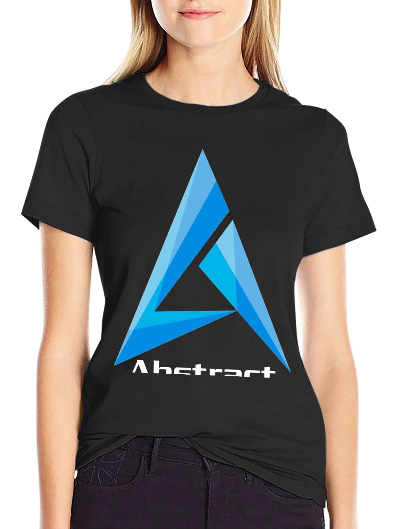 Abstract Logo Black T-Shirt
