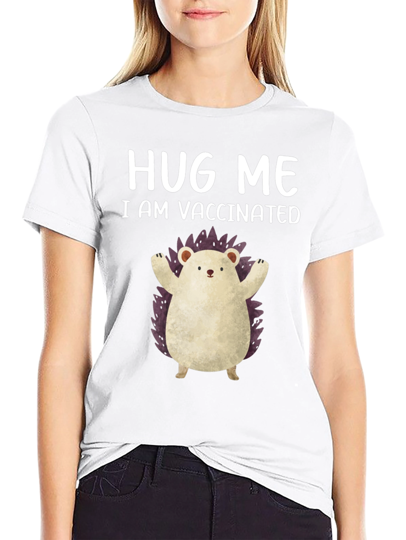 Vaccinated Hedgehog Graphic Tee
