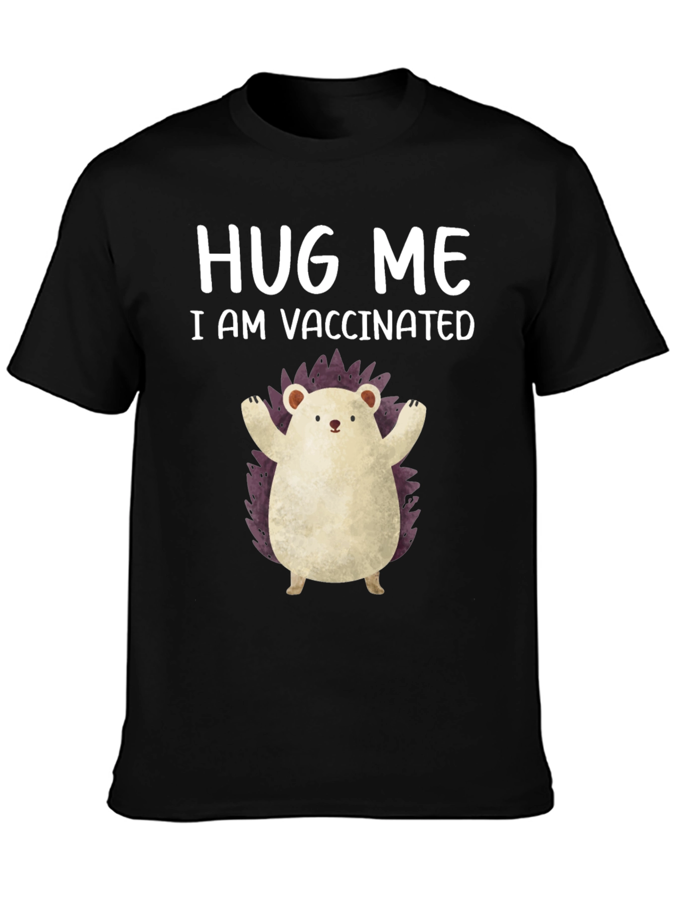 Vaccinated Hedgehog Graphic Tee