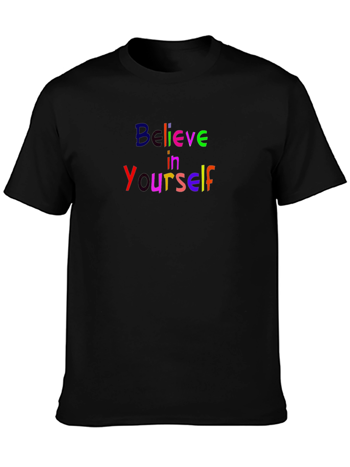 Believe In Yourself Black Tee