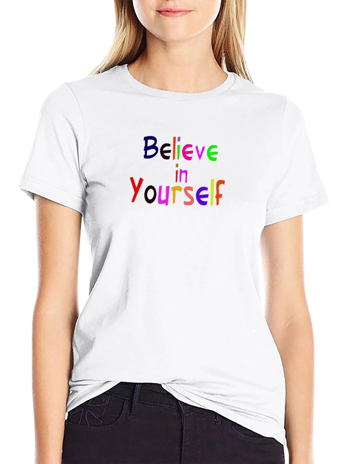 Believe In Yourself Black Tee